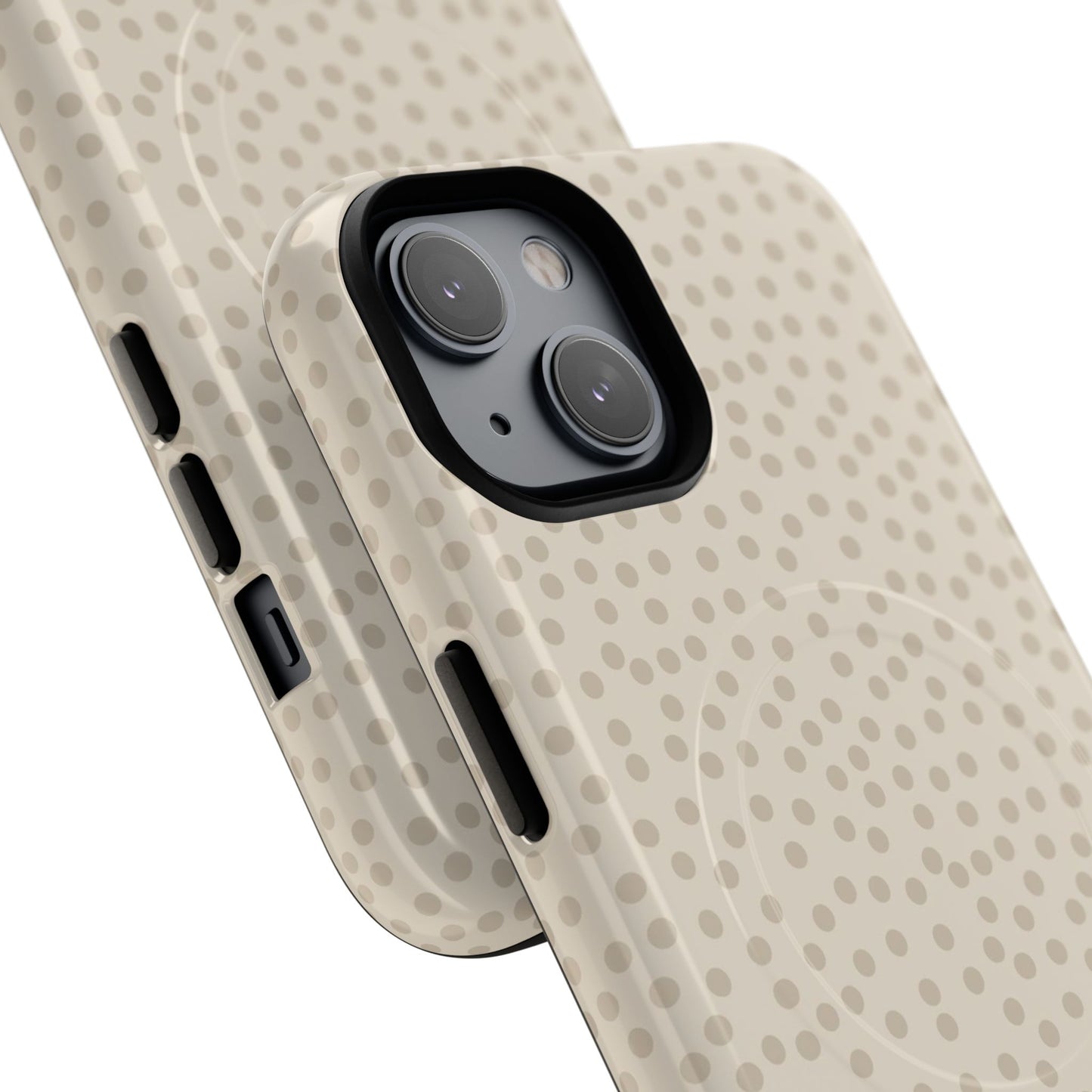 Magnetický kryt na mobil s puntíky | Odolný design, stylová ochrana, originální dárek pro ženy