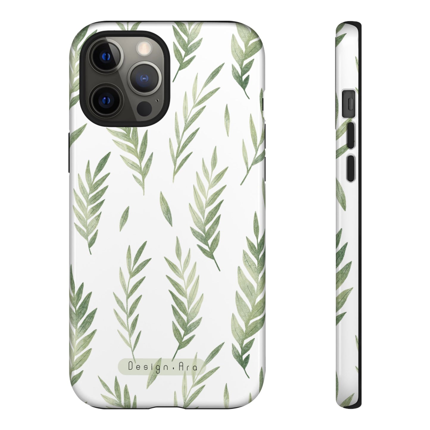 Přírodní kryt na telefon – odolné pouzdro s listovým designem
