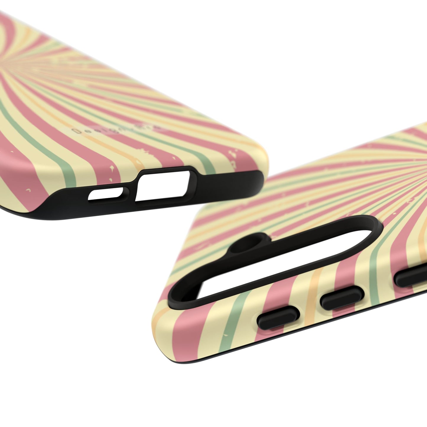Retro Spiral odolný obal na telefon – barevný design pro trendsettery