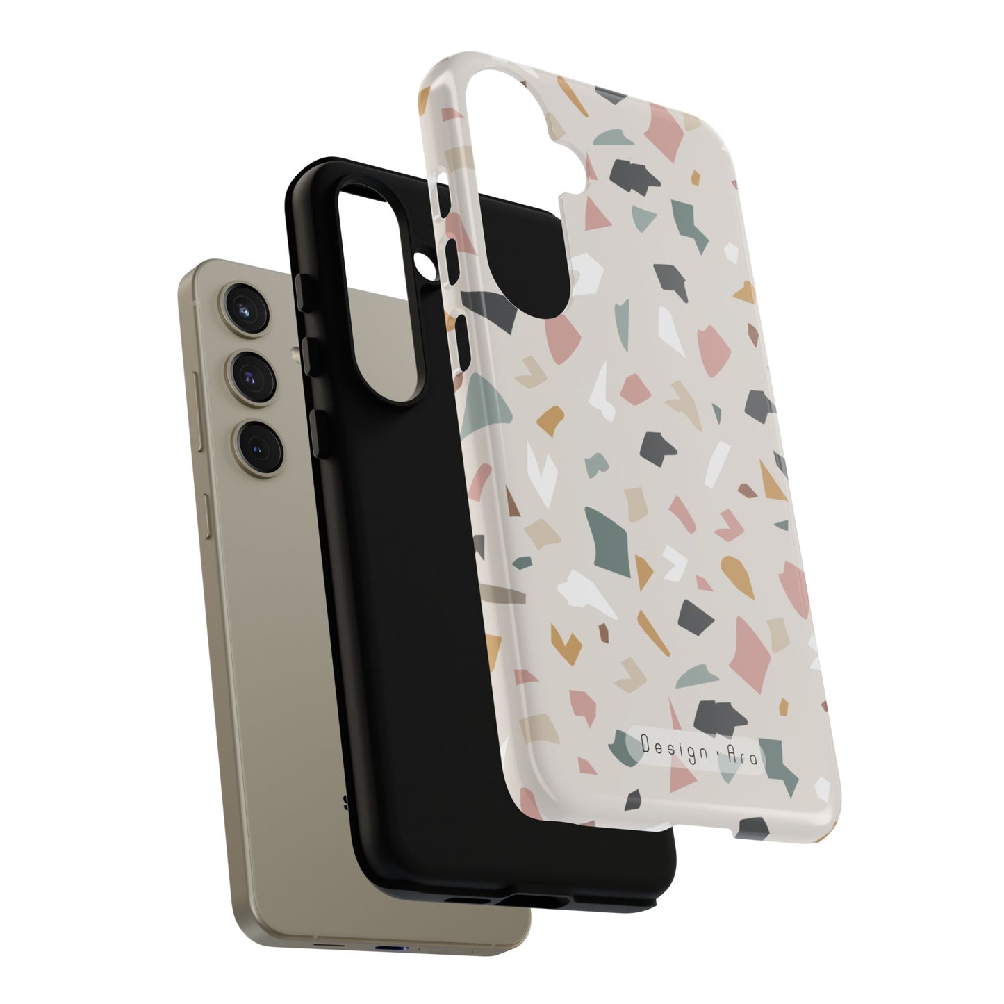 Stylové a trvanlivé pouzdro na telefon s moderním abstraktním designem