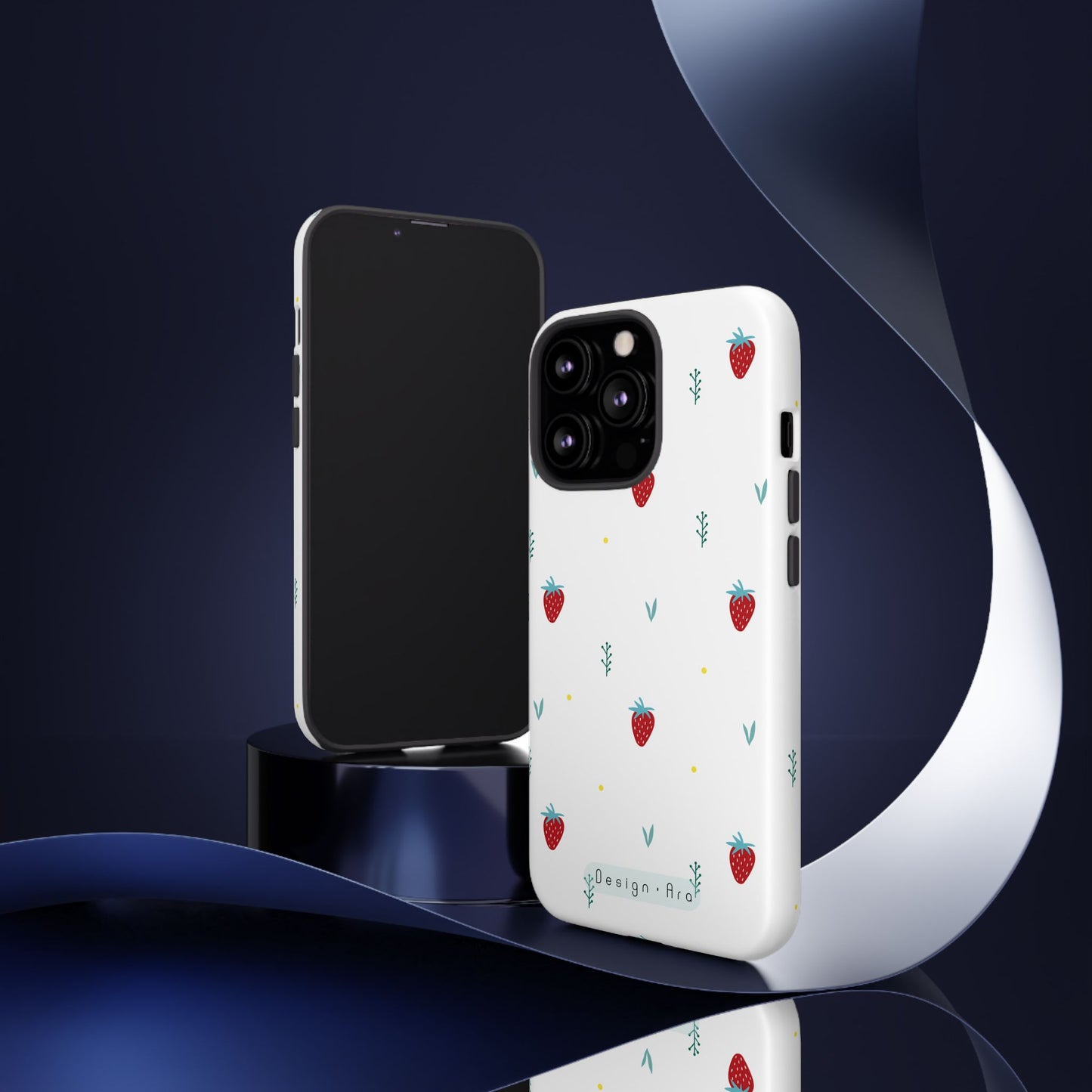 Jahodový design krytu na telefon – odolný a stylový pro milovníky přírody