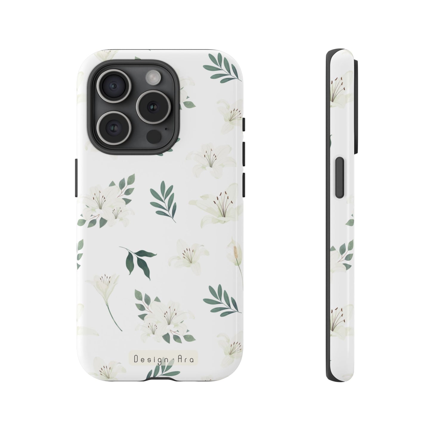 Odolný květinový kryt na telefon – Pevná ochrana s elegantním designem