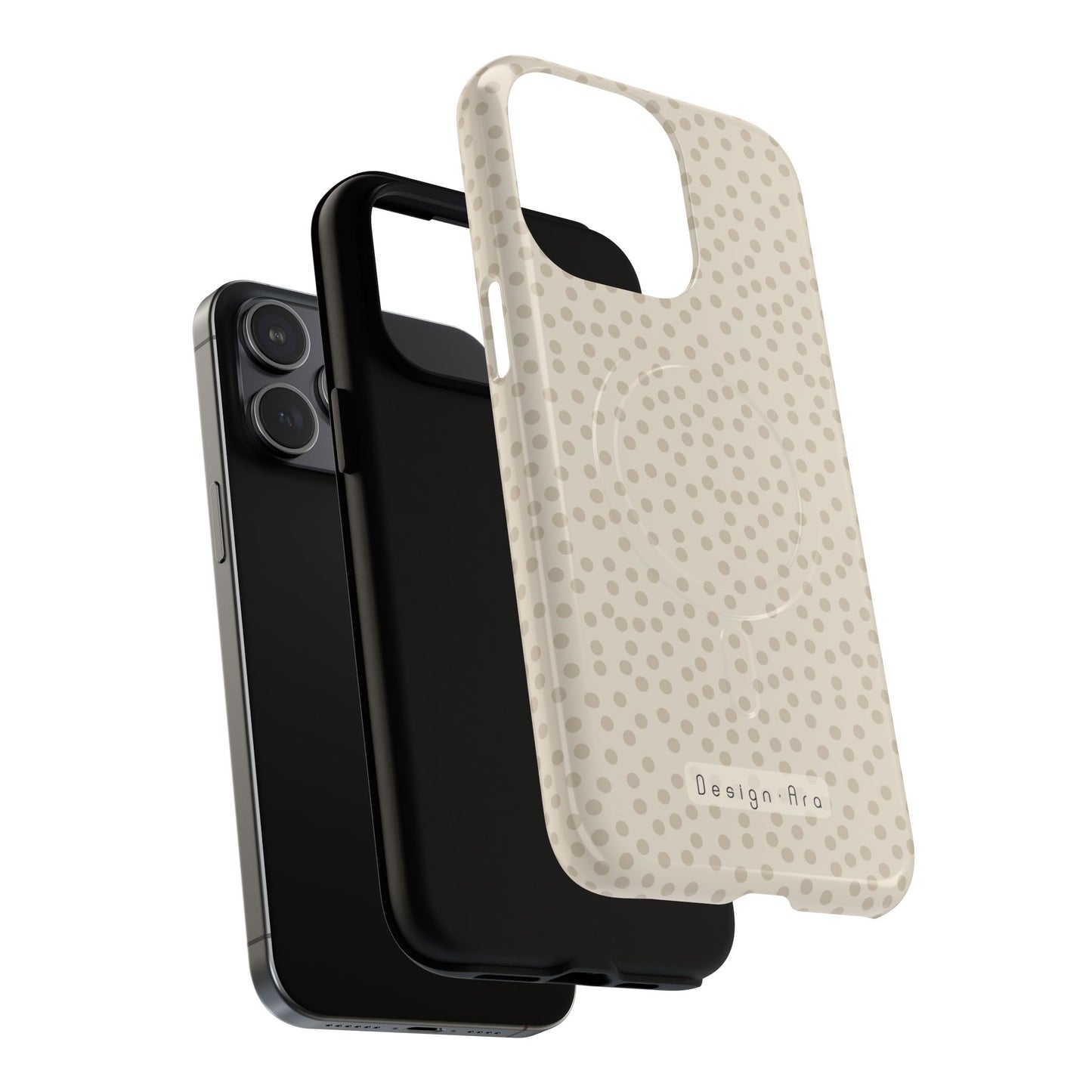 Magnetický kryt na mobil s puntíky | Odolný design, stylová ochrana, originální dárek pro ženy
