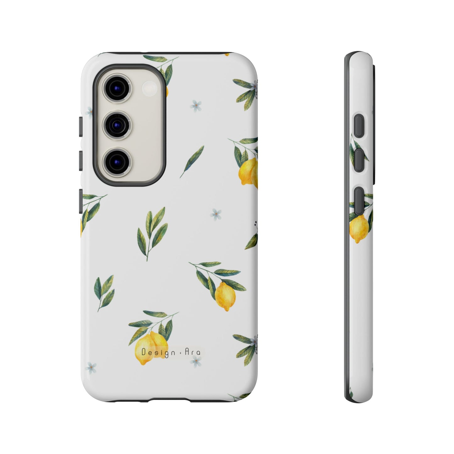 Květinový obal na telefon s citrony – odolné pouzdro pro milovníky přírody
