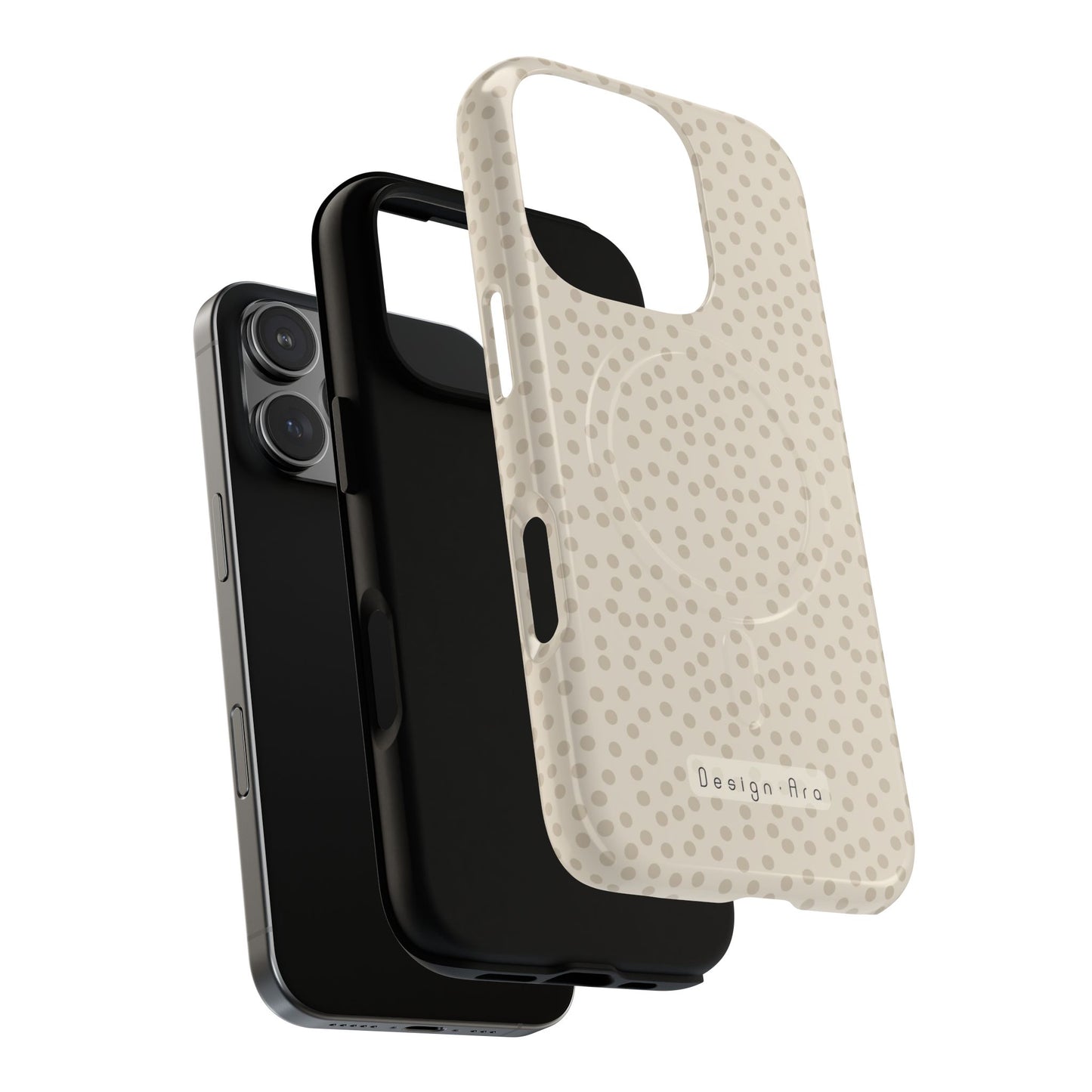 Magnetický kryt na mobil s puntíky | Odolný design, stylová ochrana, originální dárek pro ženy