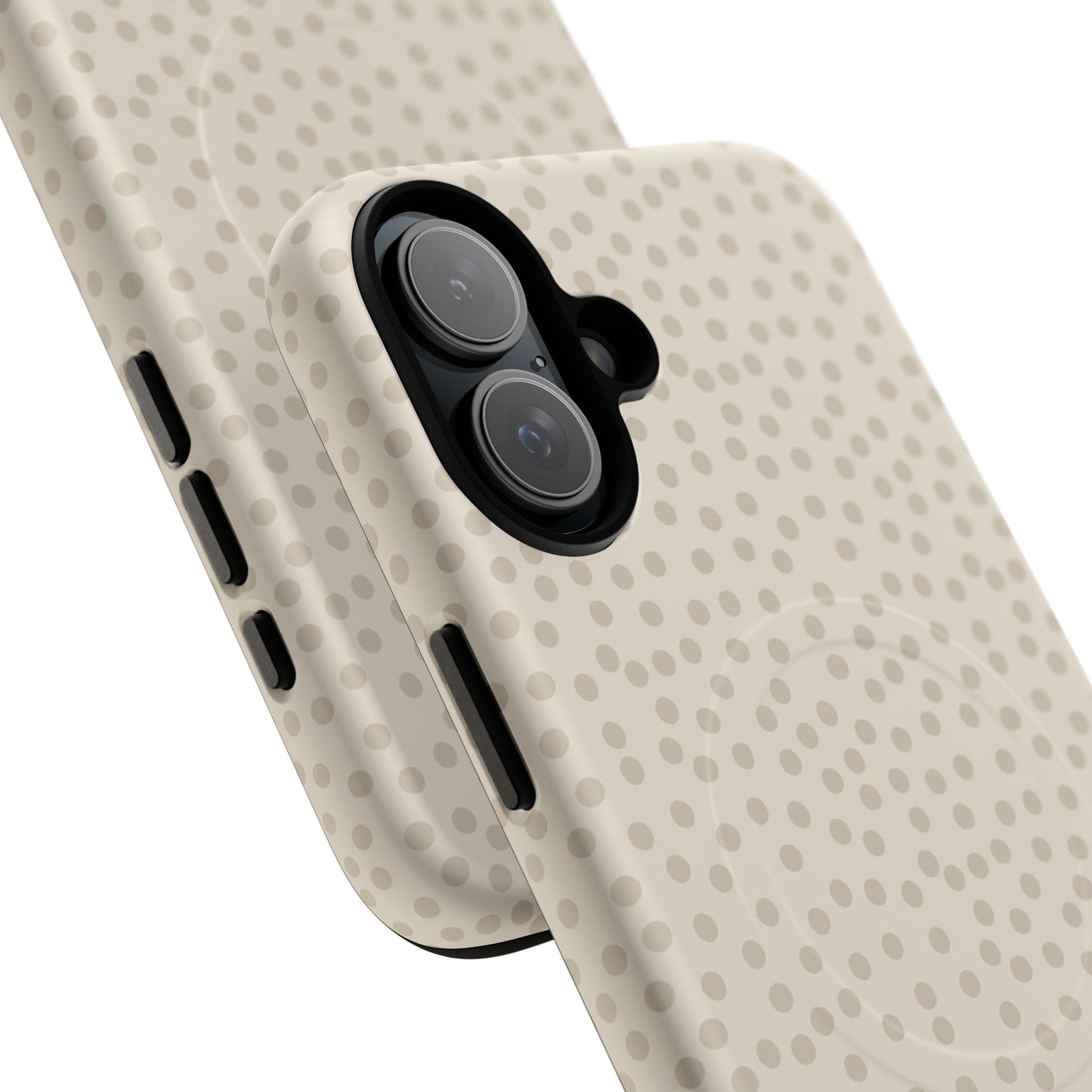 Magnetický kryt na mobil s puntíky | Odolný design, stylová ochrana, originální dárek pro ženy