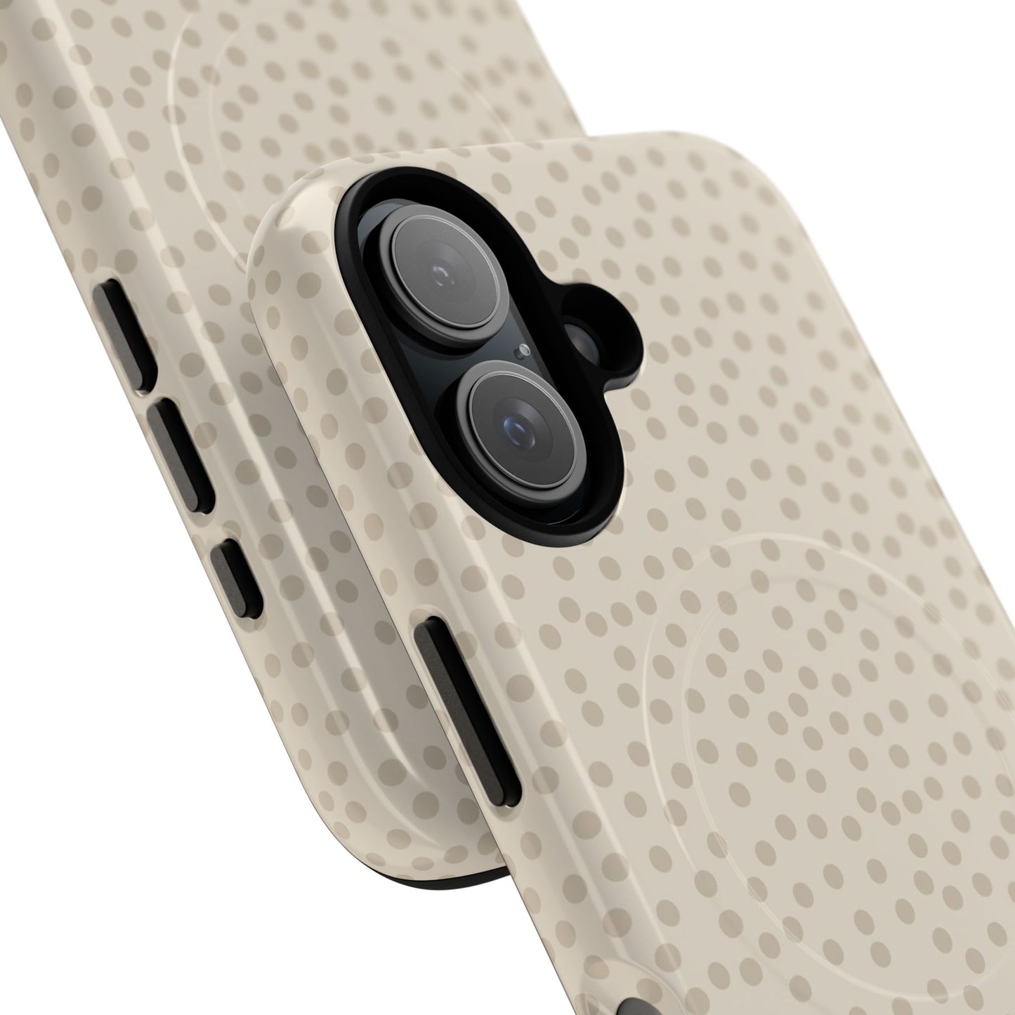 Magnetický kryt na mobil s puntíky | Odolný design, stylová ochrana, originální dárek pro ženy