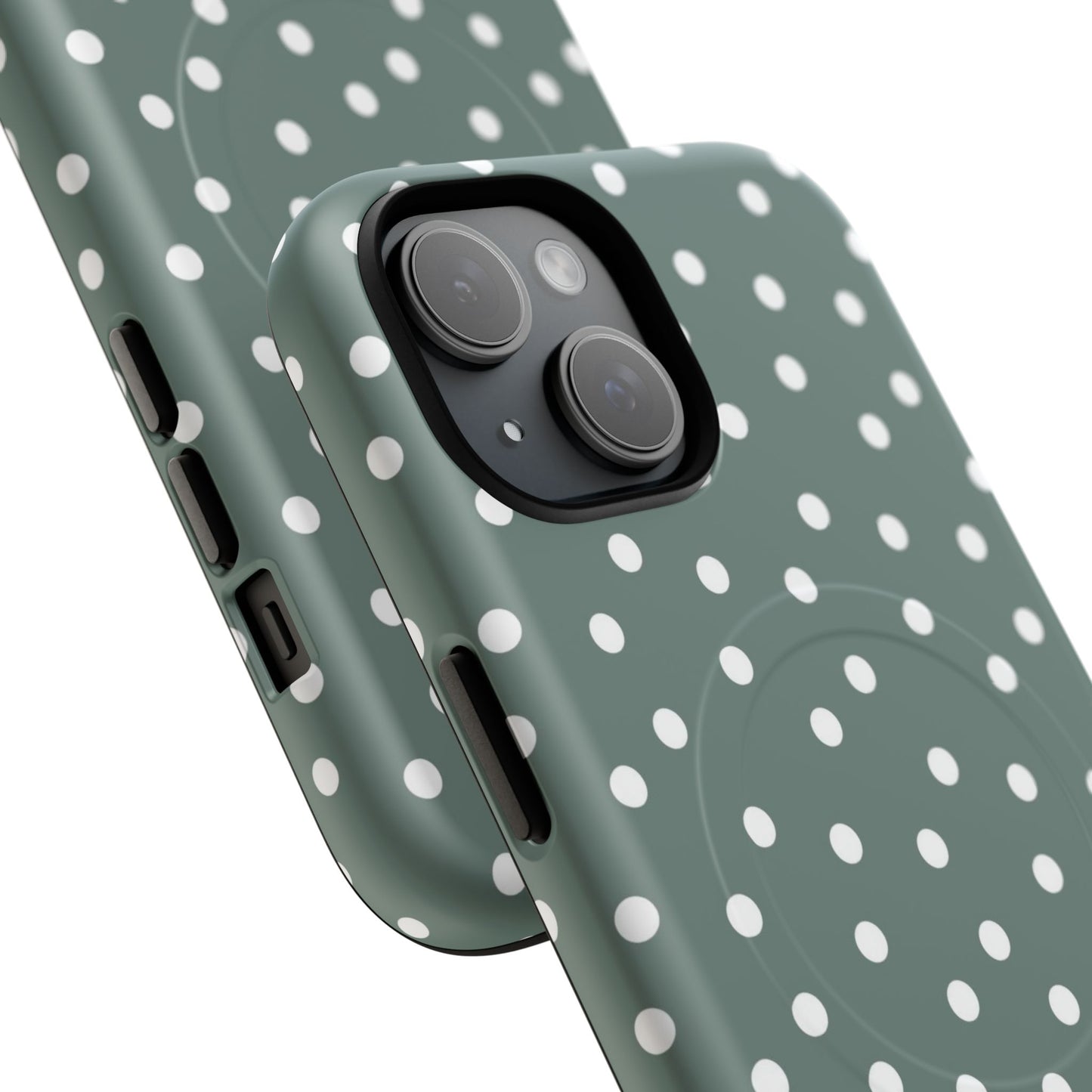 Magnetický kryt na mobil s puntíky | Odolný design, stylová ochrana, originální dárek pro ženy