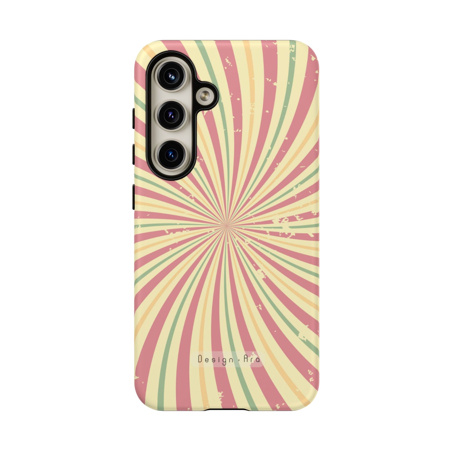 Retro Spiral odolný obal na telefon – barevný design pro trendsettery