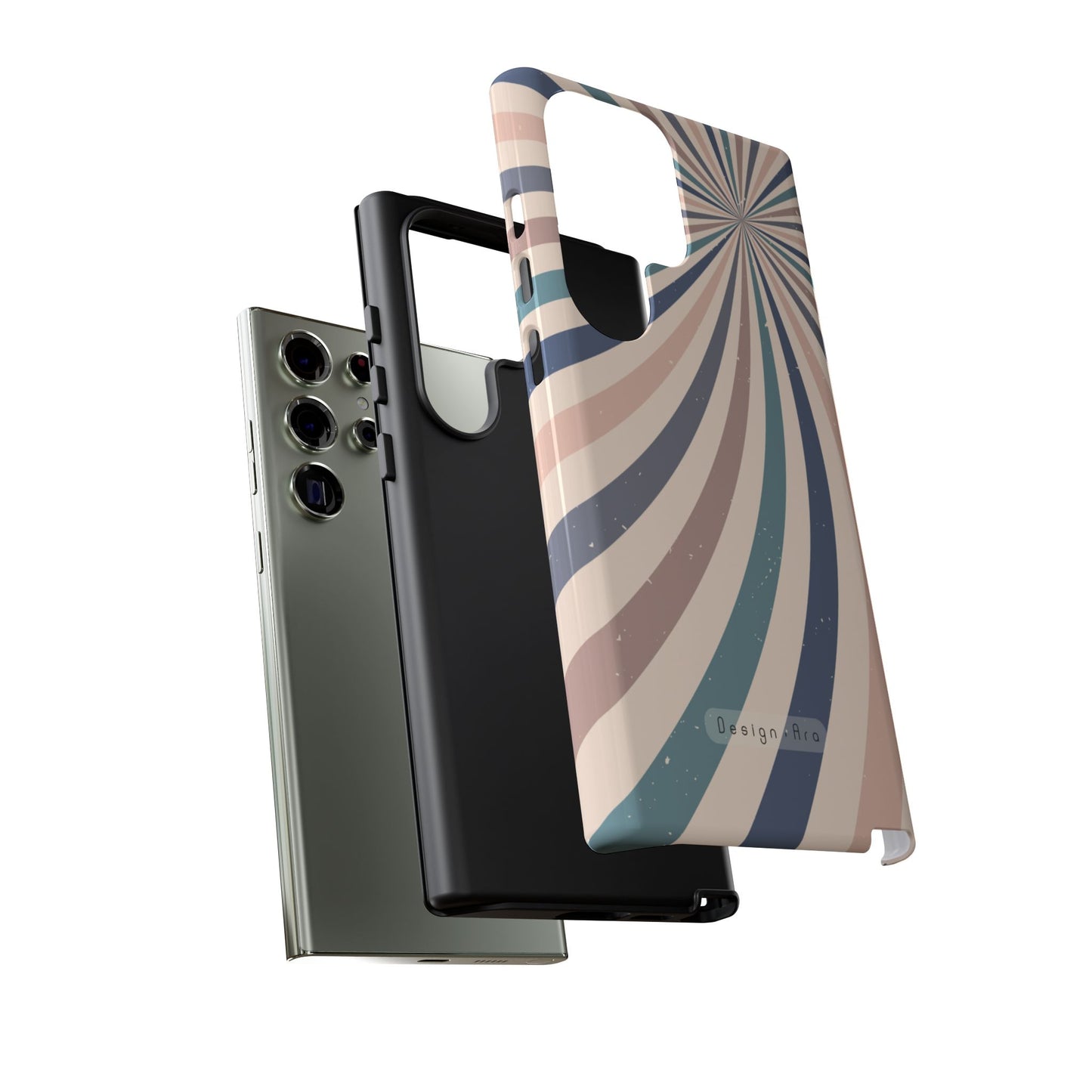 Retro Spiral obal na telefon – odolný a stylový