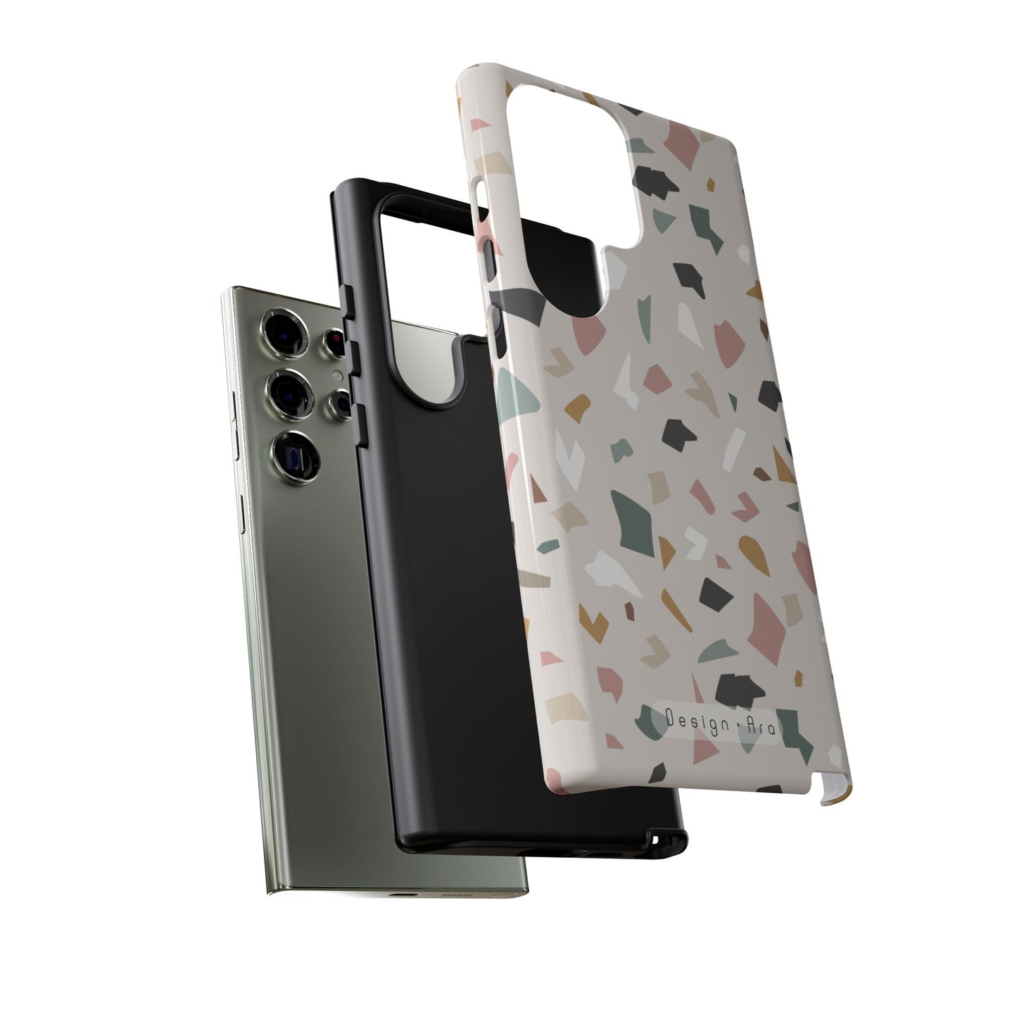 Stylové a trvanlivé pouzdro na telefon s moderním abstraktním designem