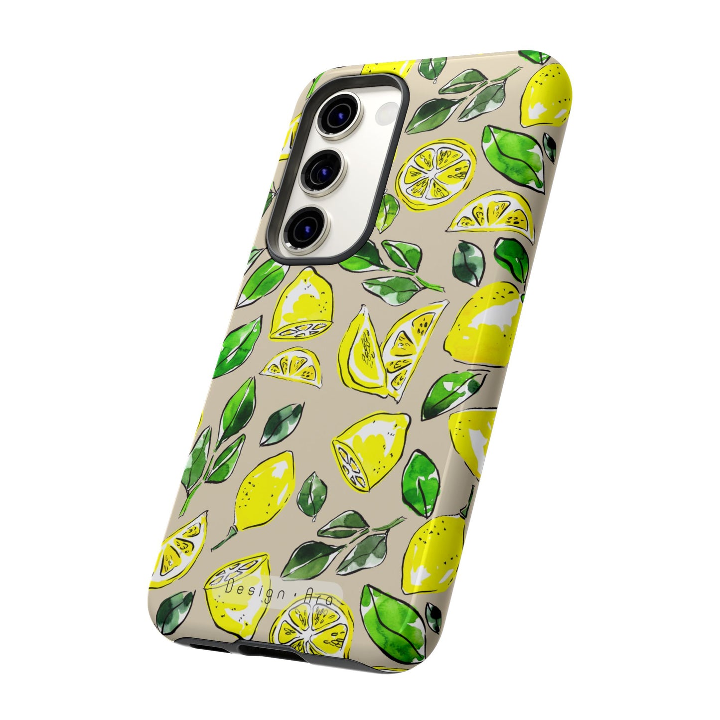 Odolný telefonní kryt s citronovým vzorem – Stylový citrusový motiv na léto