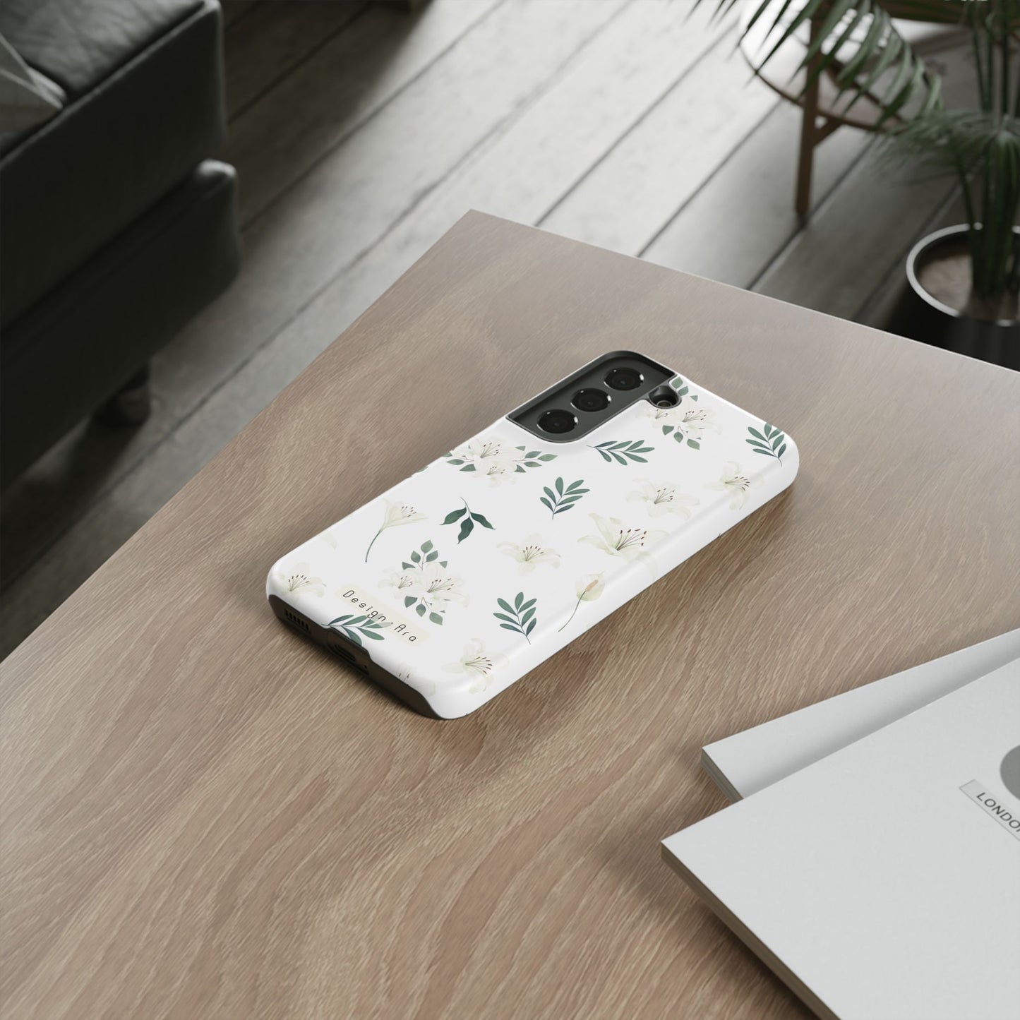 Odolný květinový kryt na telefon – Pevná ochrana s elegantním designem