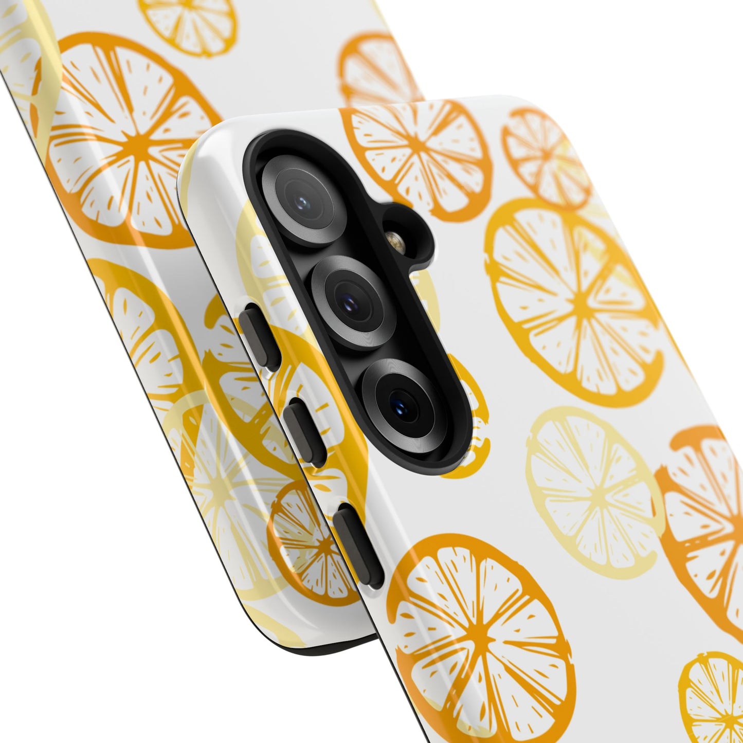 Kryt na telefon s plátky citronu – Odolná ochrana ve stylu citrusů