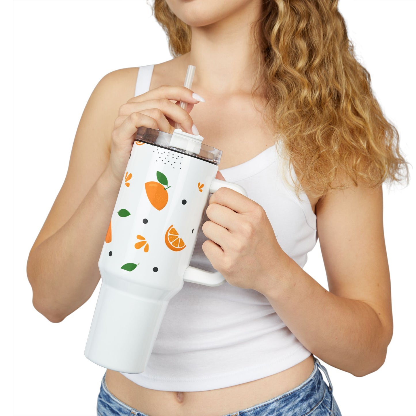 Citrusový Splash tumbler – 1,2l termo nádoba pro letní osvěžení