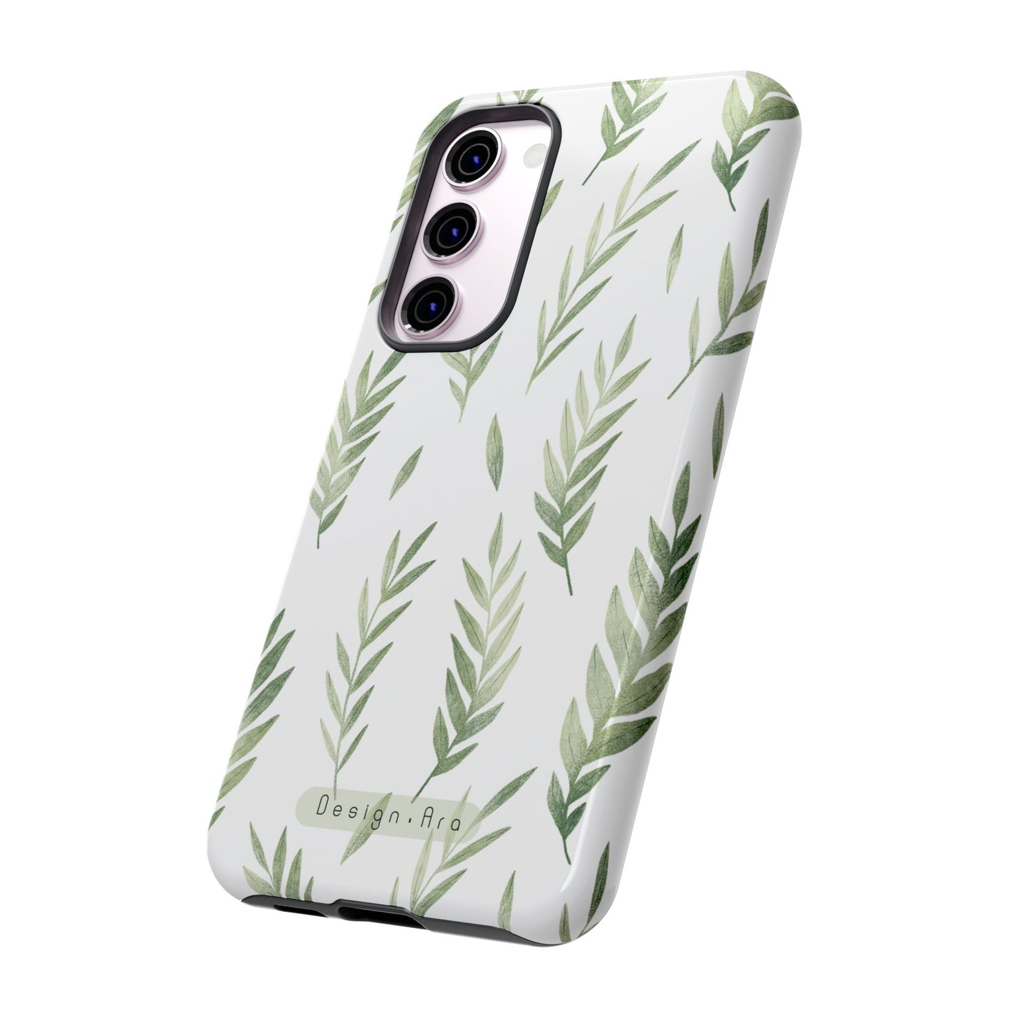 Přírodní kryt na telefon – odolné pouzdro s listovým designem