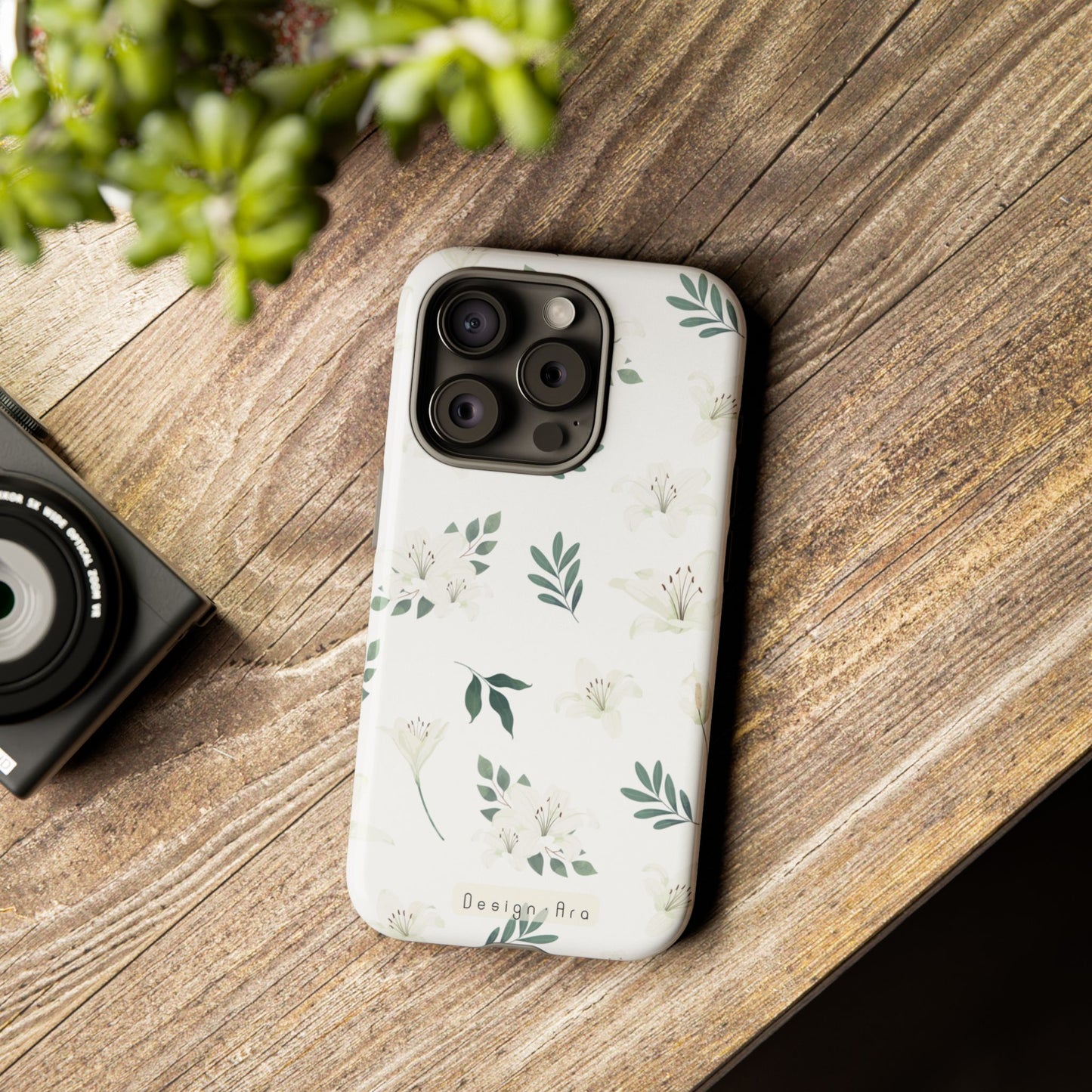 Odolný květinový kryt na telefon – Pevná ochrana s elegantním designem