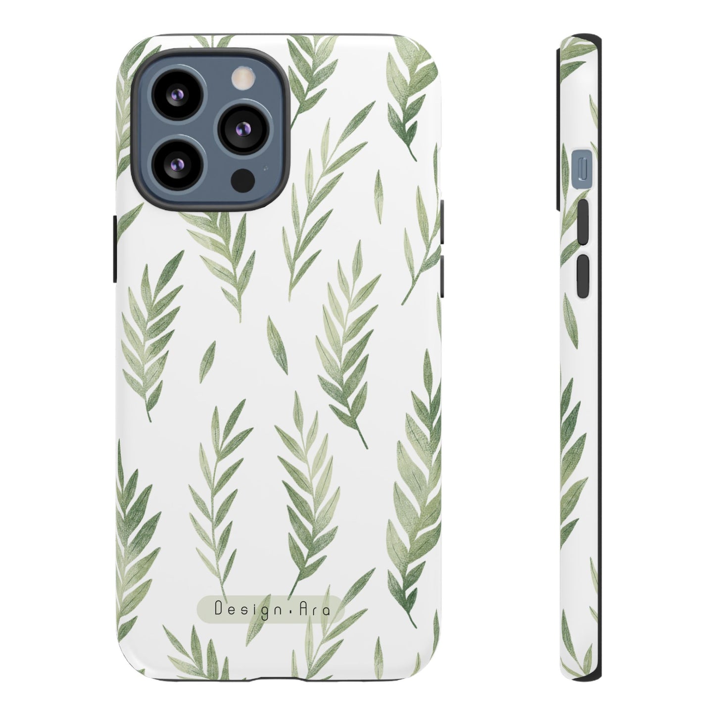 Přírodní kryt na telefon – odolné pouzdro s listovým designem