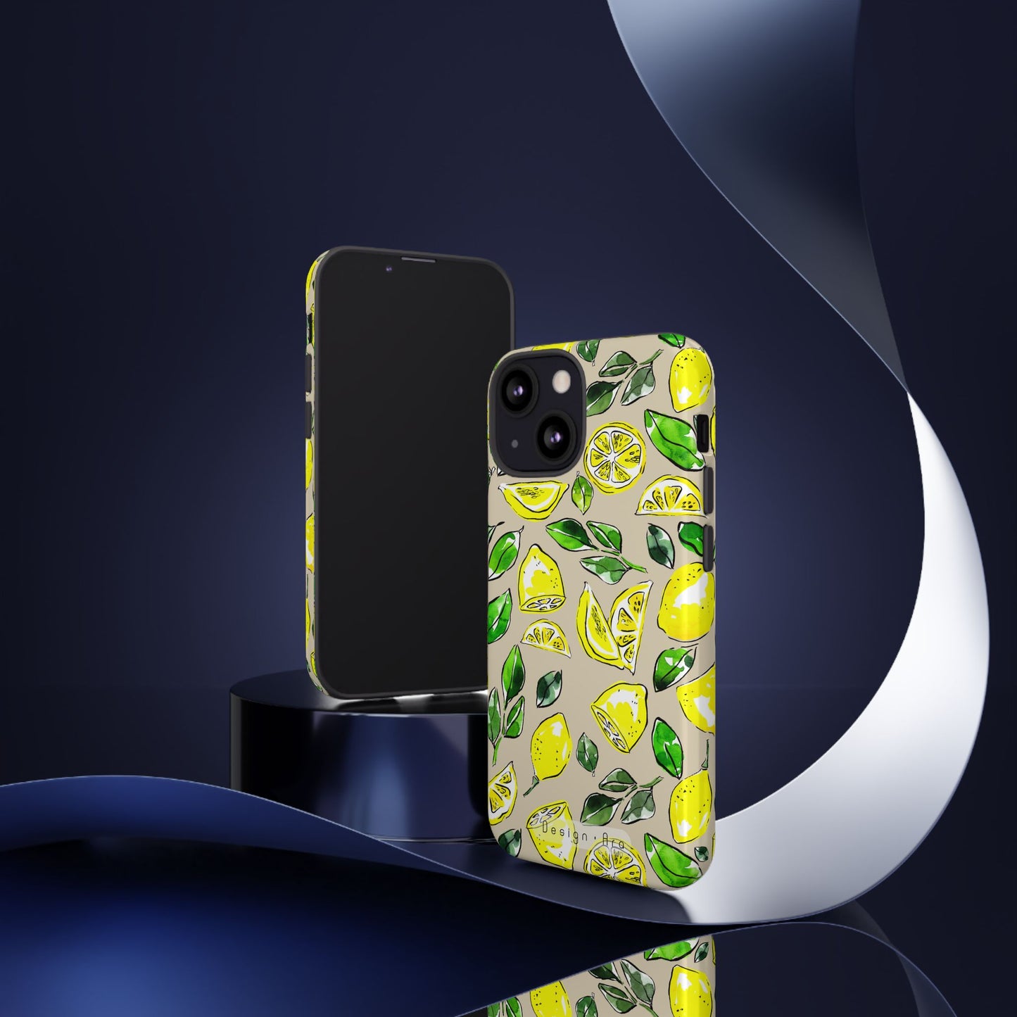 Odolný telefonní kryt s citronovým vzorem – Stylový citrusový motiv na léto
