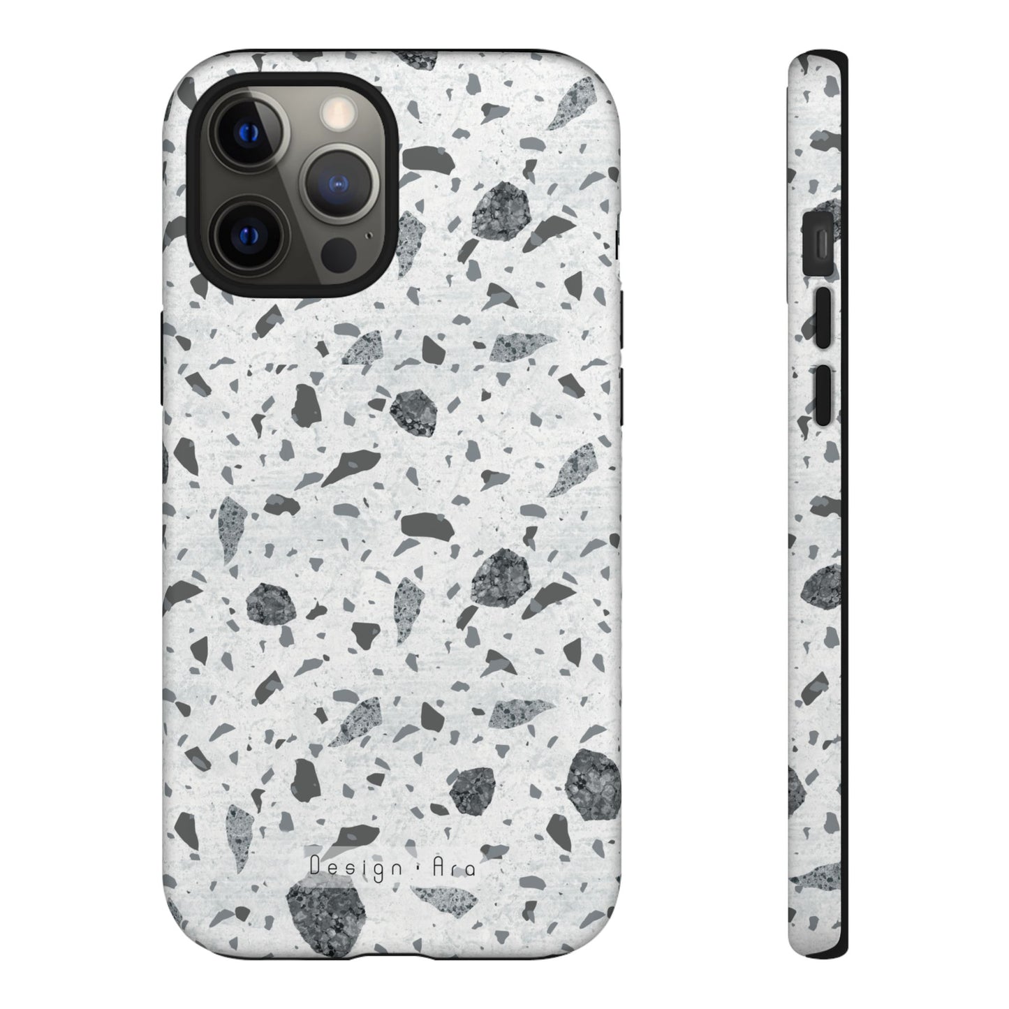 Moderní Terrazzo kryt na telefon – odolný ochranný obal