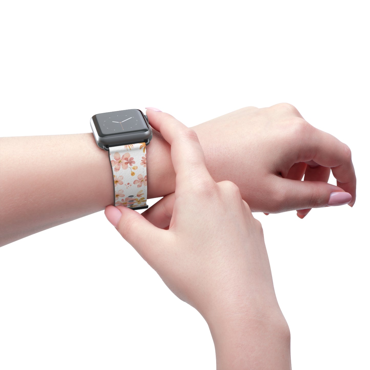 Květinový řemínek na Apple Watch – Stylový motiv kvetoucích květů