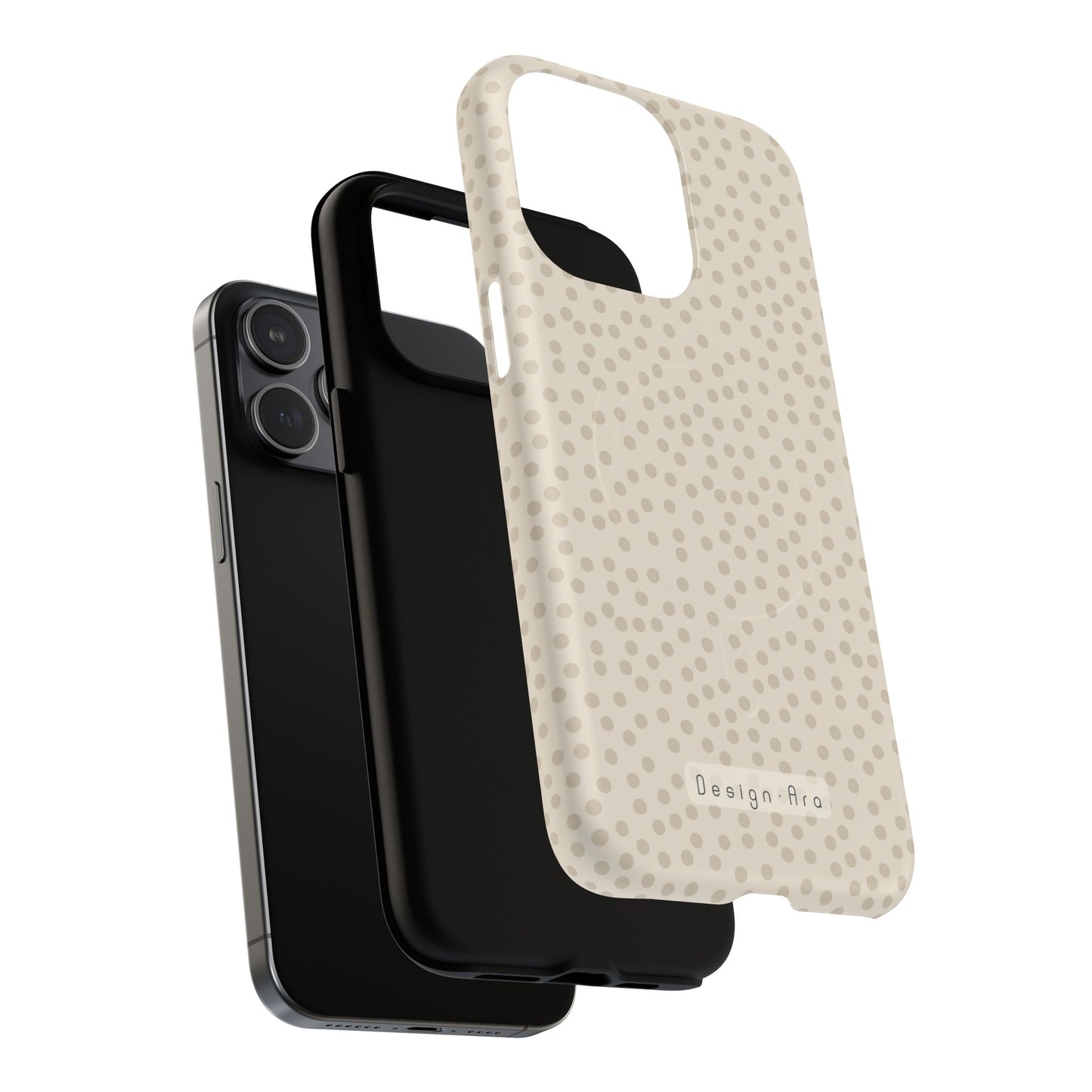 Magnetický kryt na mobil s puntíky | Odolný design, stylová ochrana, originální dárek pro ženy
