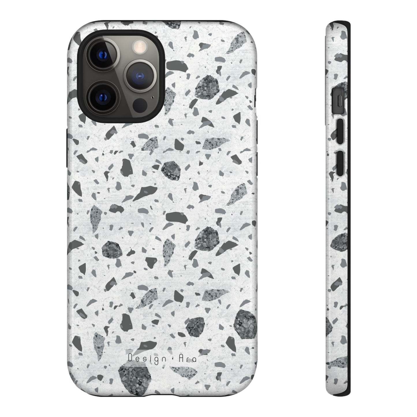 Moderní Terrazzo kryt na telefon – odolný ochranný obal