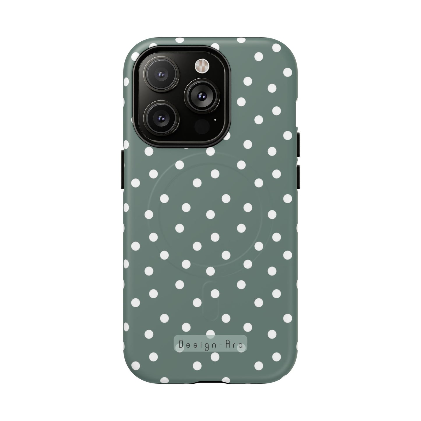 Magnetický kryt na mobil s puntíky | Odolný design, stylová ochrana, originální dárek pro ženy