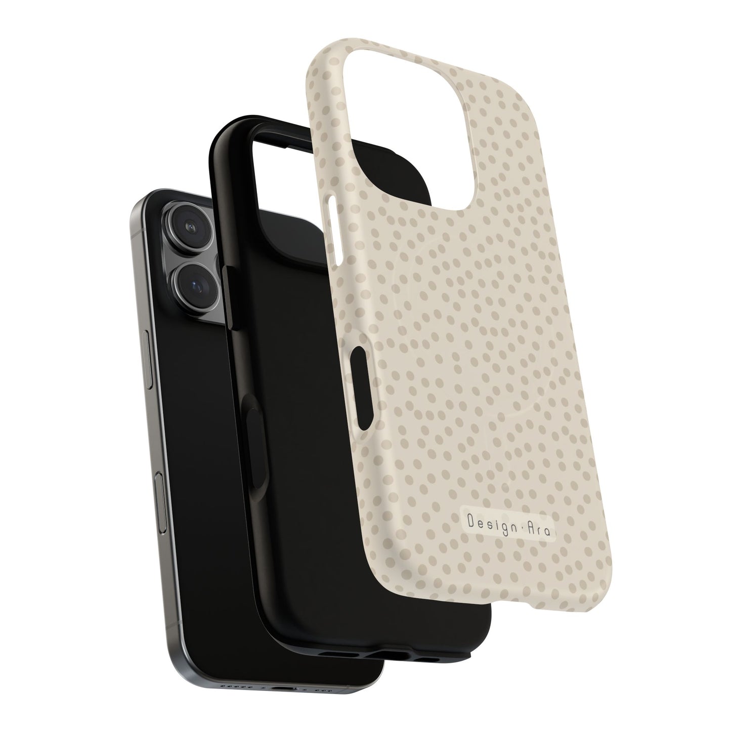 Magnetický kryt na mobil s puntíky | Odolný design, stylová ochrana, originální dárek pro ženy