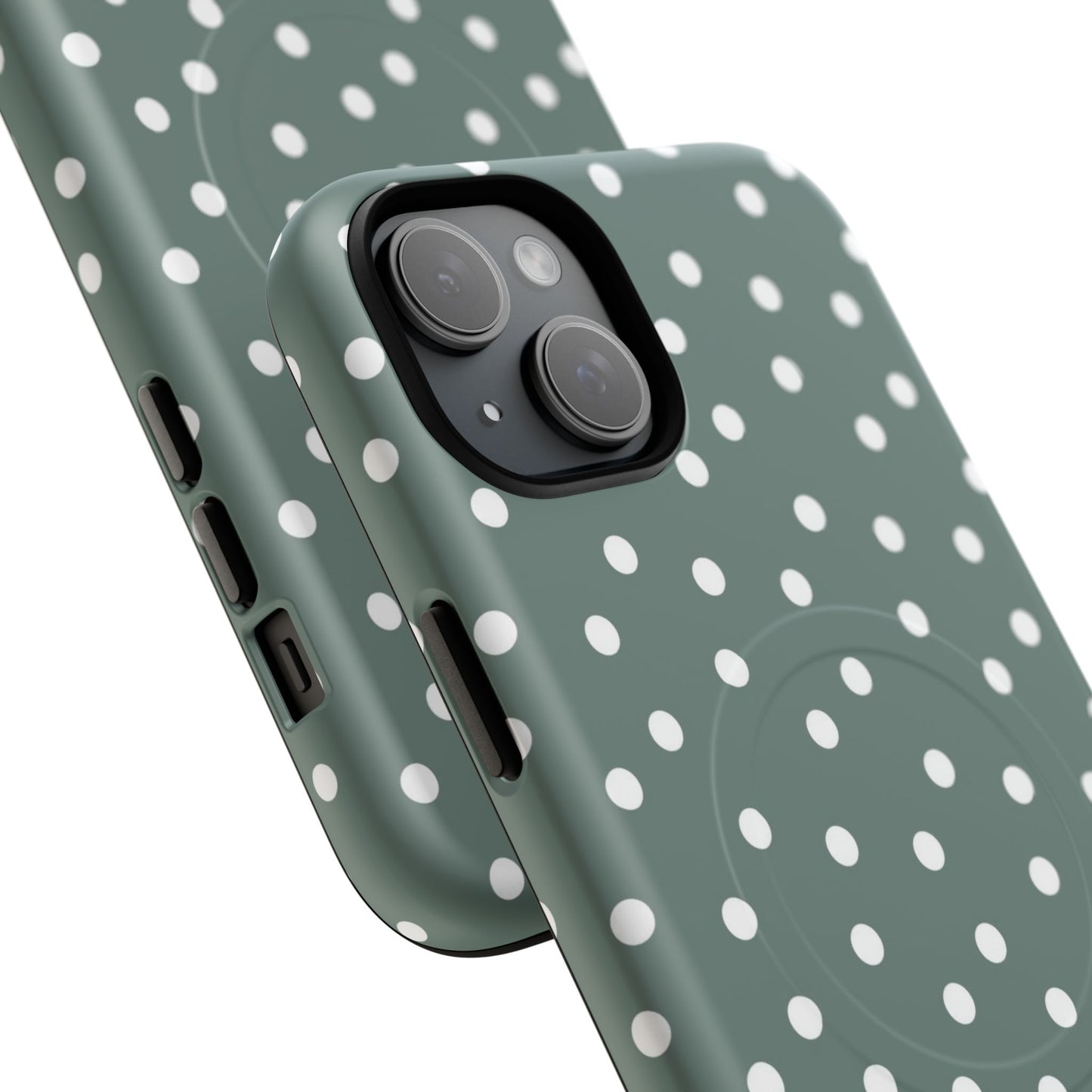 Magnetický kryt na mobil s puntíky | Odolný design, stylová ochrana, originální dárek pro ženy