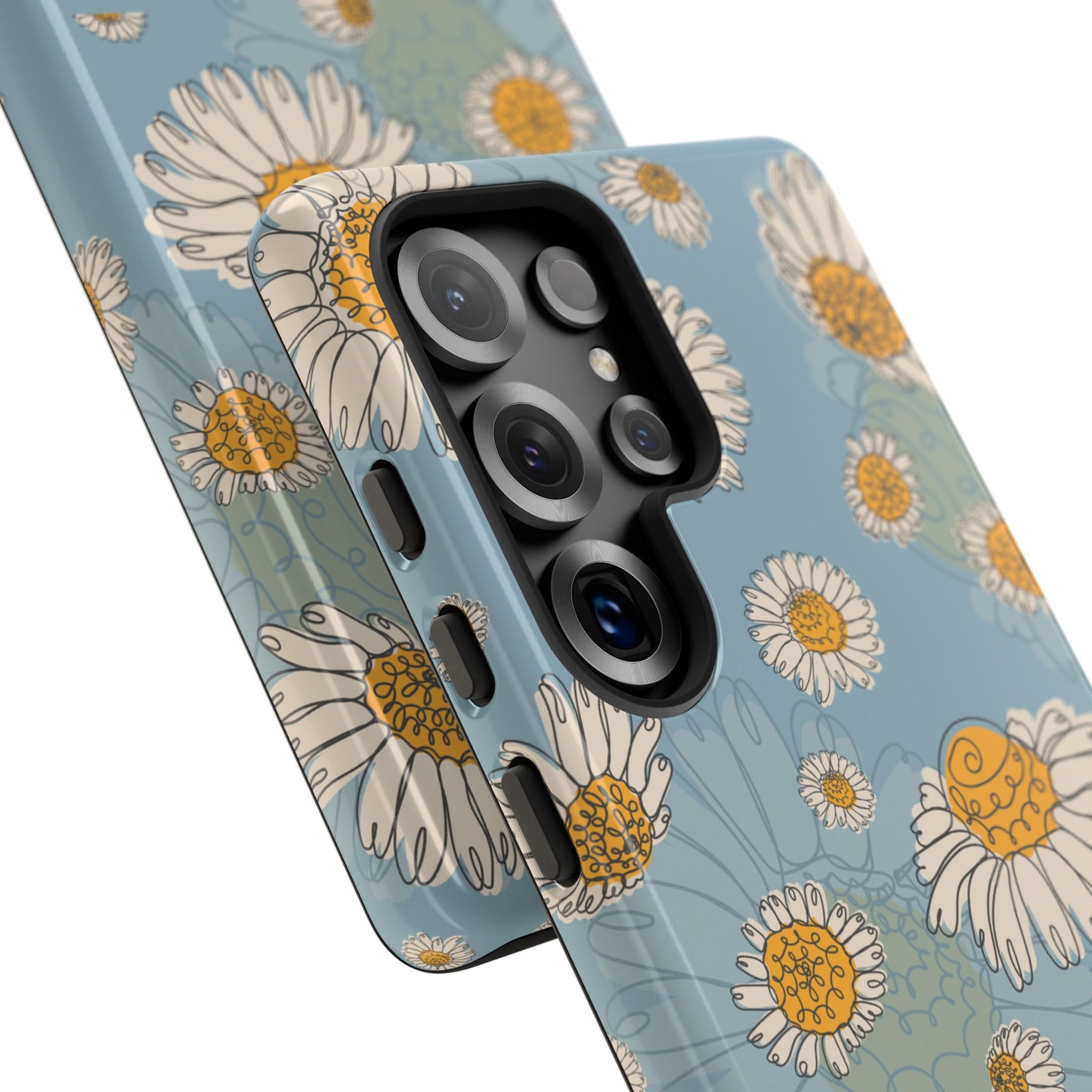 Květinový iPhone obal – Odolné pouzdro s motivem sedmikrásek
