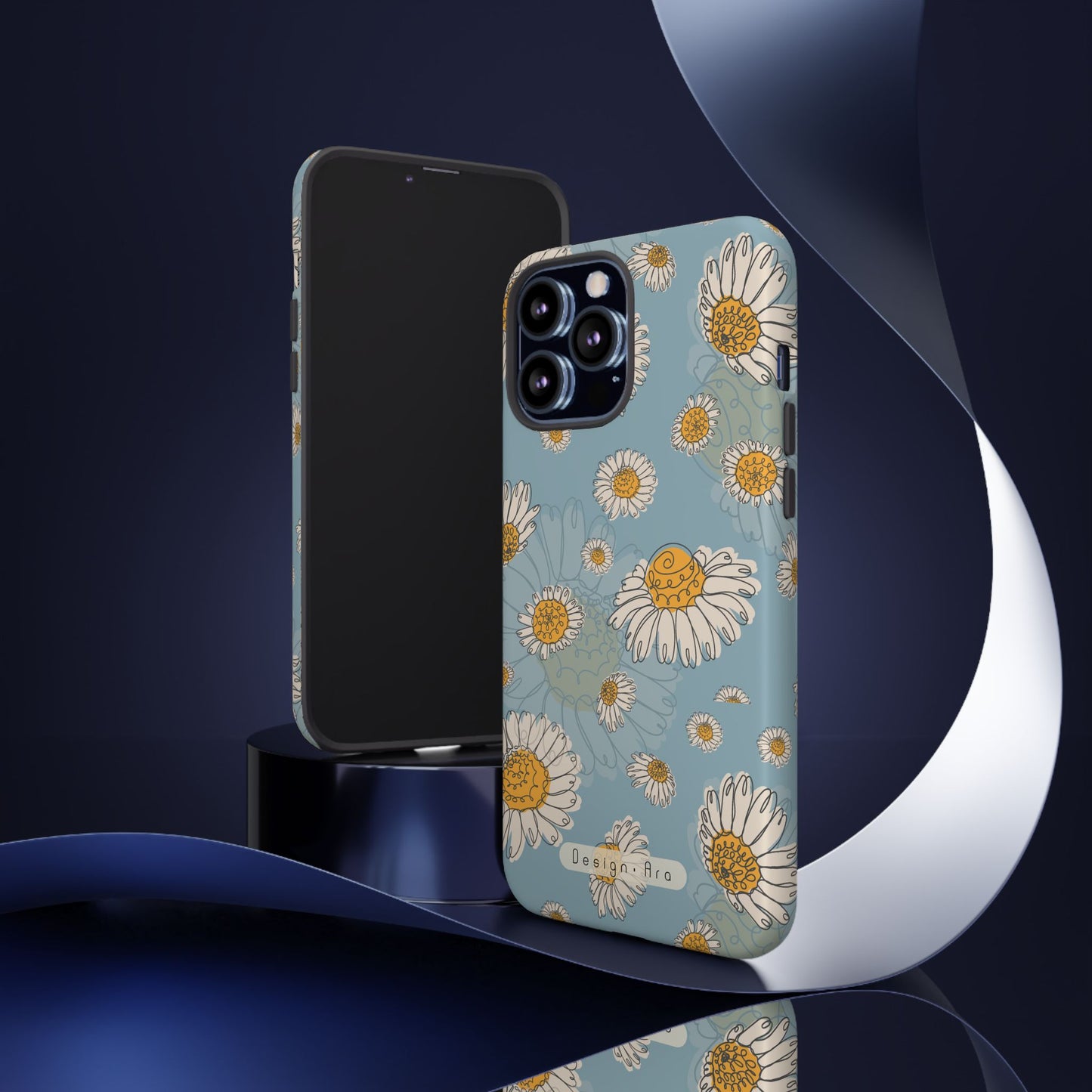 Květinový iPhone obal – Odolné pouzdro s motivem sedmikrásek