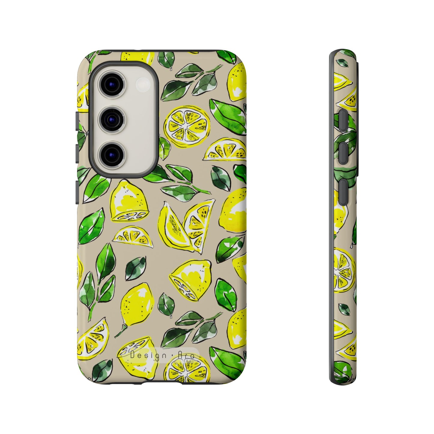 Odolný telefonní kryt s citronovým vzorem – Stylový citrusový motiv na léto