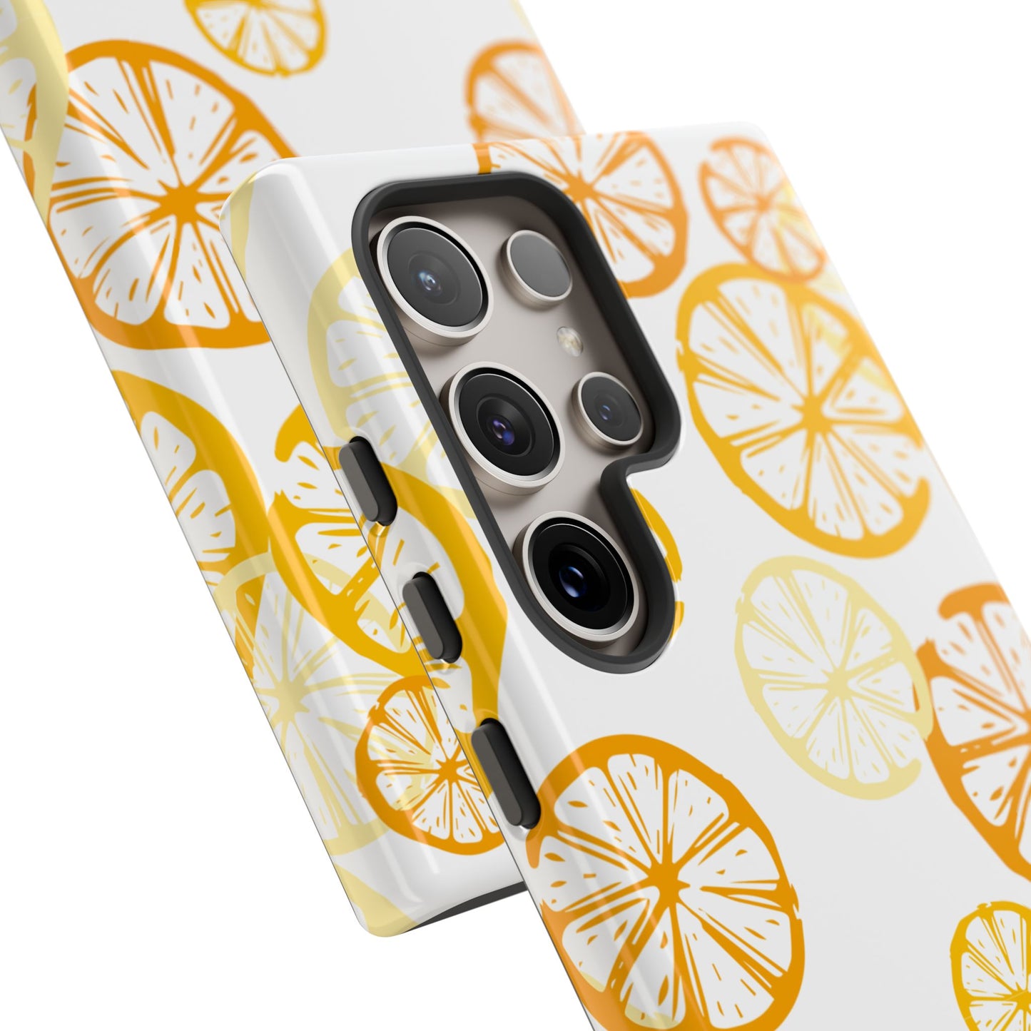 Kryt na telefon s plátky citronu – Odolná ochrana ve stylu citrusů