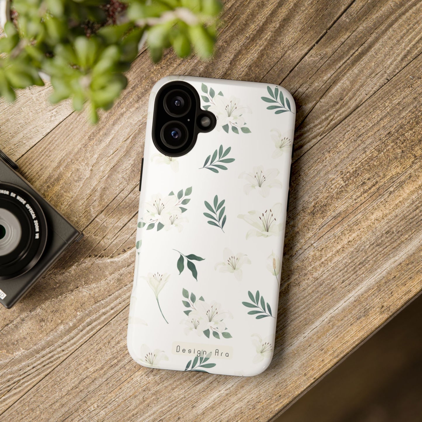Odolný květinový kryt na telefon – Pevná ochrana s elegantním designem