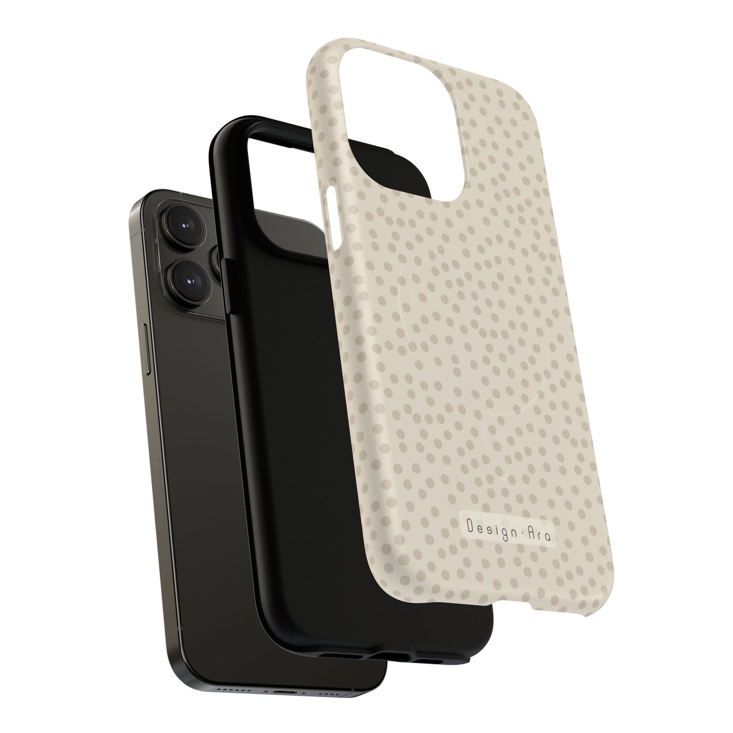 Magnetický kryt na mobil s puntíky | Odolný design, stylová ochrana, originální dárek pro ženy