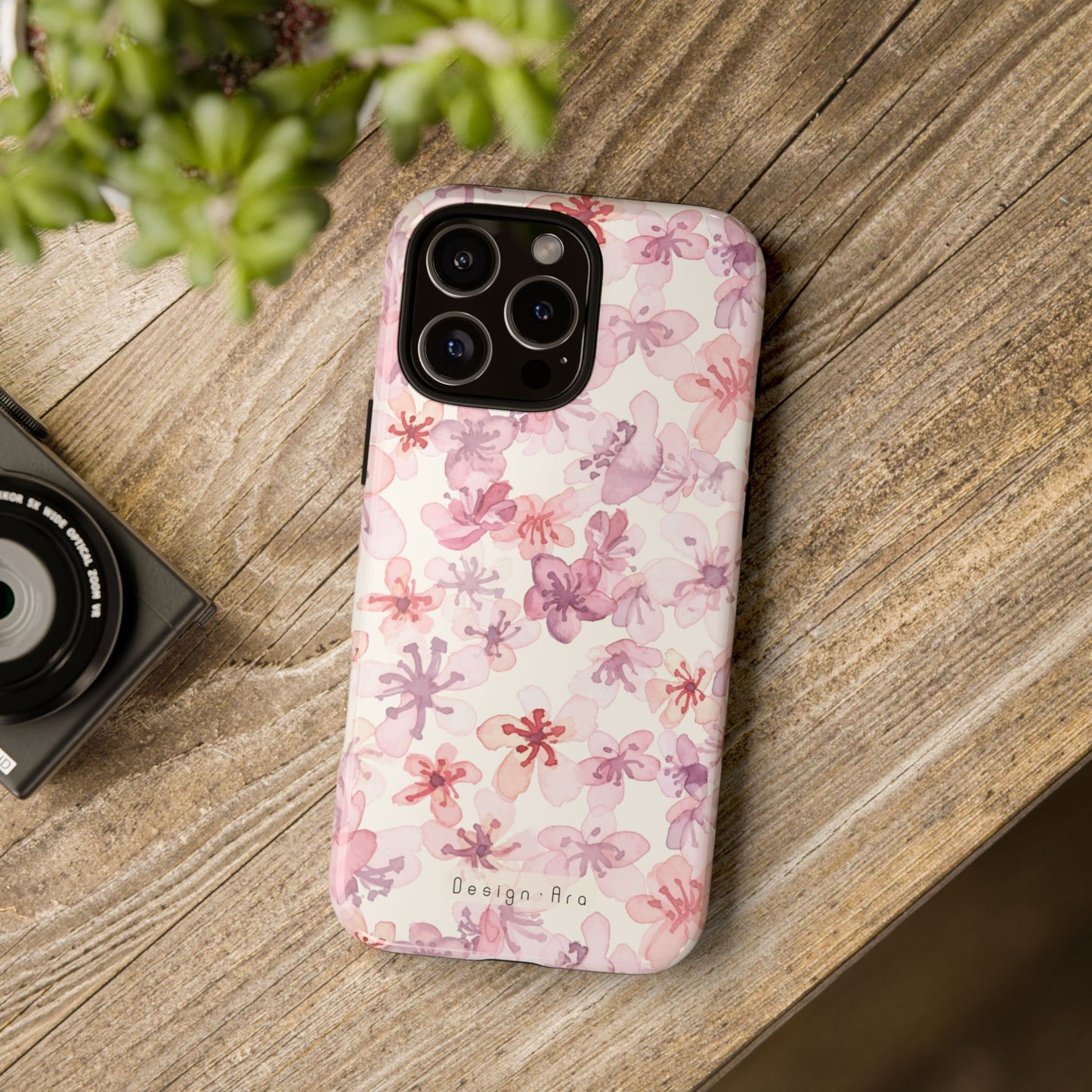 Květinový obal na telefon – Odolný kryt s elegantním motivem