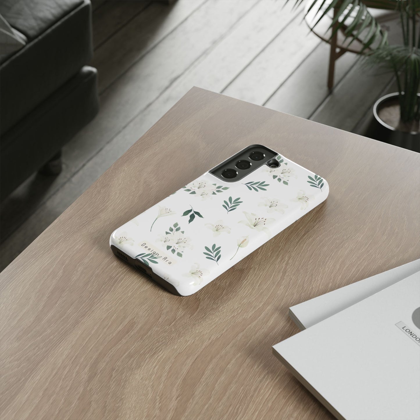 Odolný květinový kryt na telefon – Pevná ochrana s elegantním designem