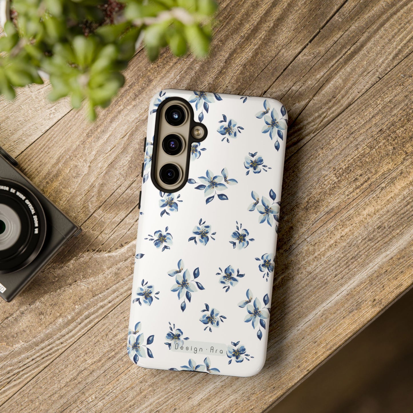 Květinový odolný kryt na telefon – Pevná a stylová ochrana