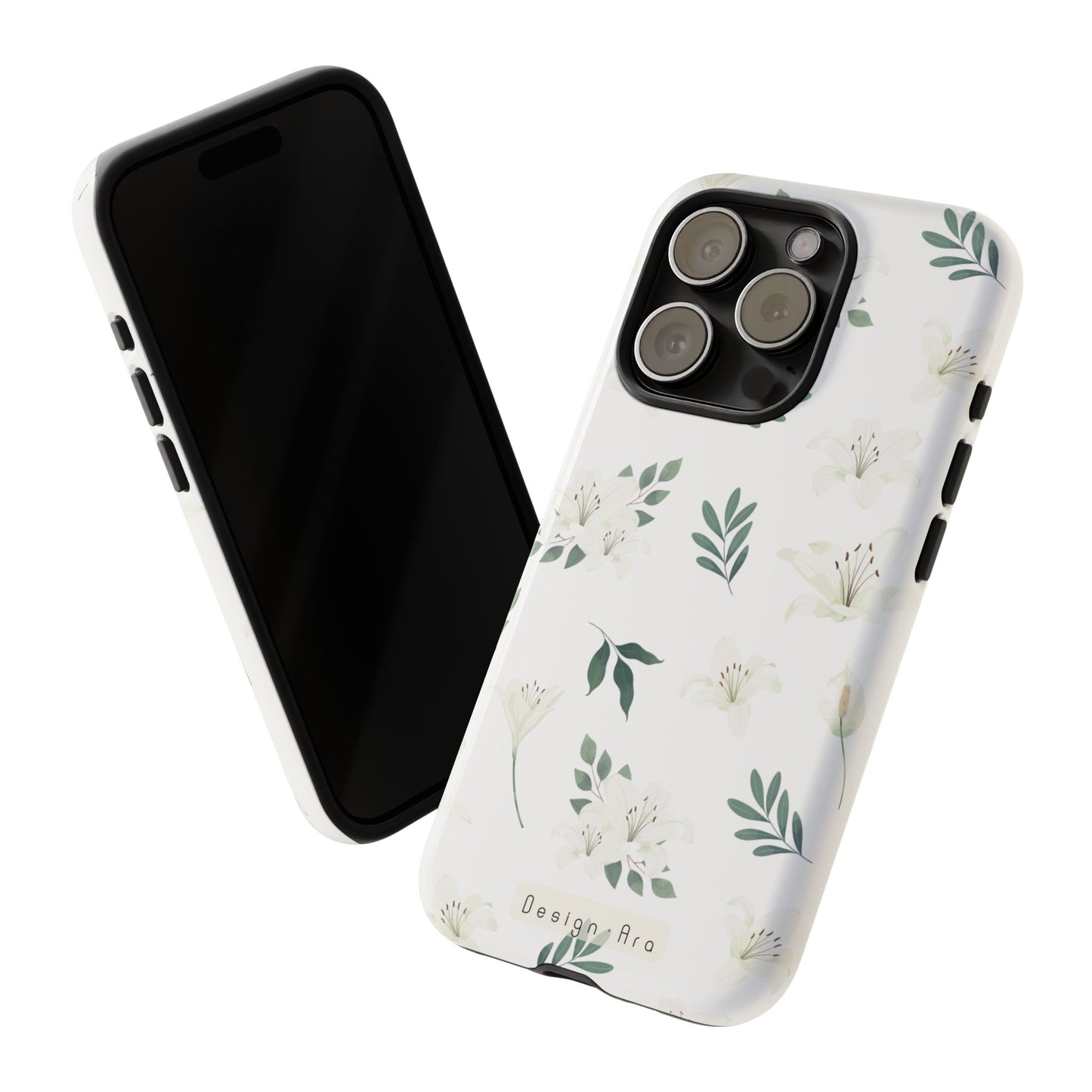 Odolný květinový kryt na telefon – Pevná ochrana s elegantním designem