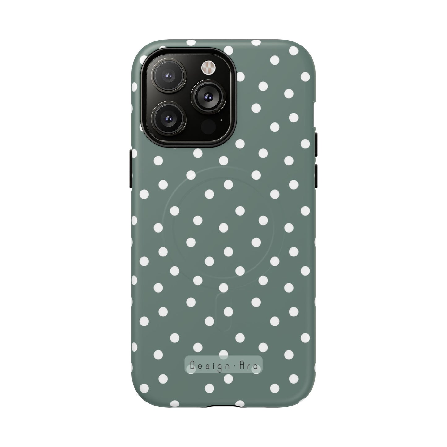Magnetický kryt na mobil s puntíky | Odolný design, stylová ochrana, originální dárek pro ženy