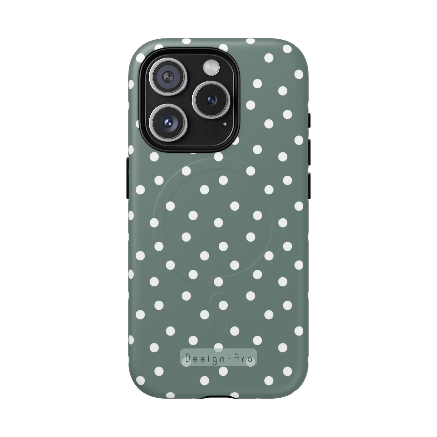 Magnetický kryt na mobil s puntíky | Odolný design, stylová ochrana, originální dárek pro ženy