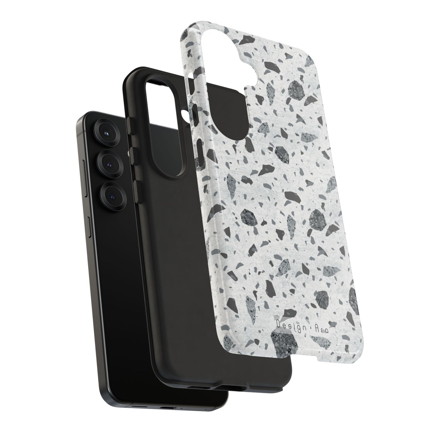 Moderní Terrazzo kryt na telefon – odolný ochranný obal