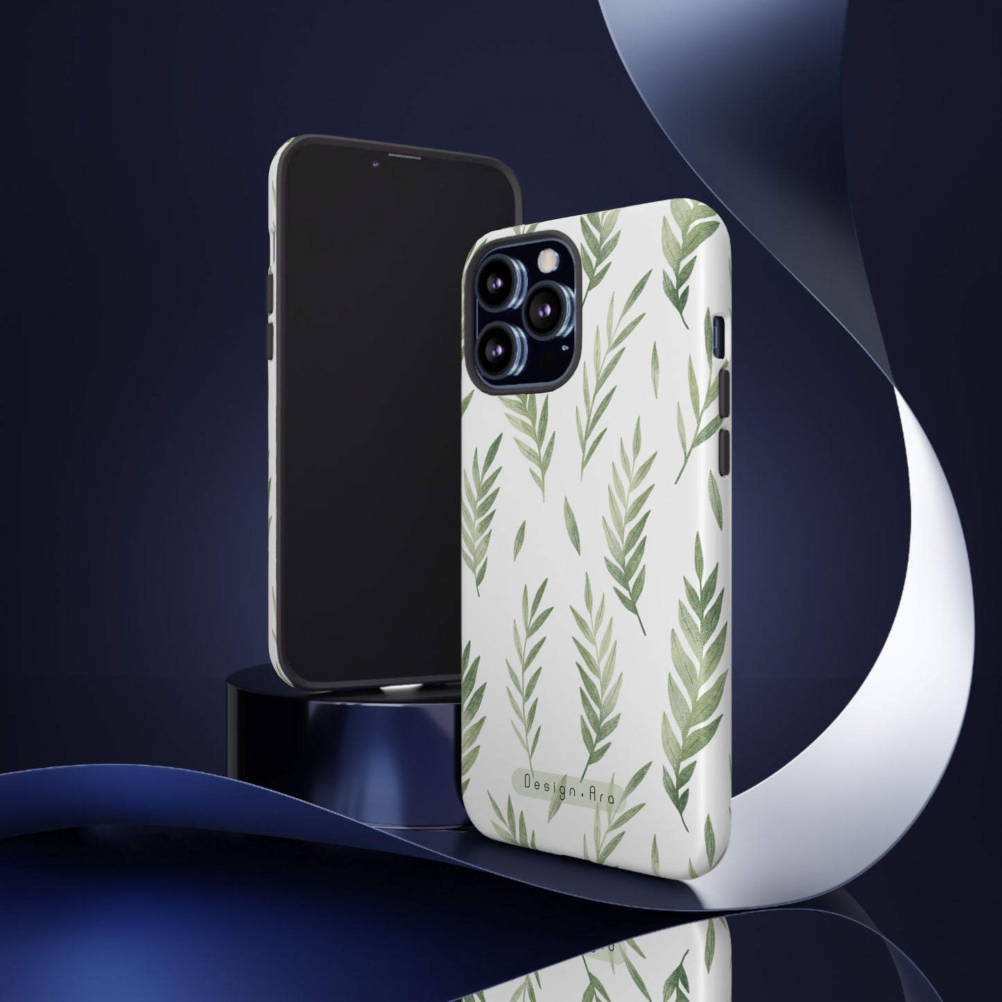 Přírodní kryt na telefon – odolné pouzdro s listovým designem