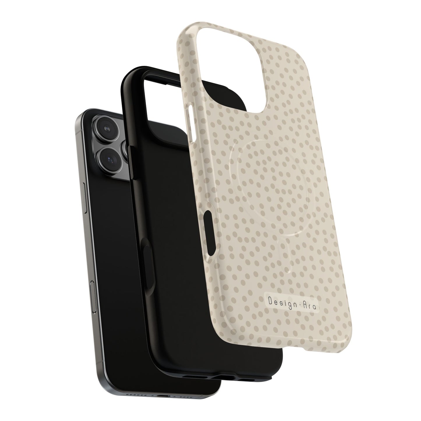 Magnetický kryt na mobil s puntíky | Odolný design, stylová ochrana, originální dárek pro ženy