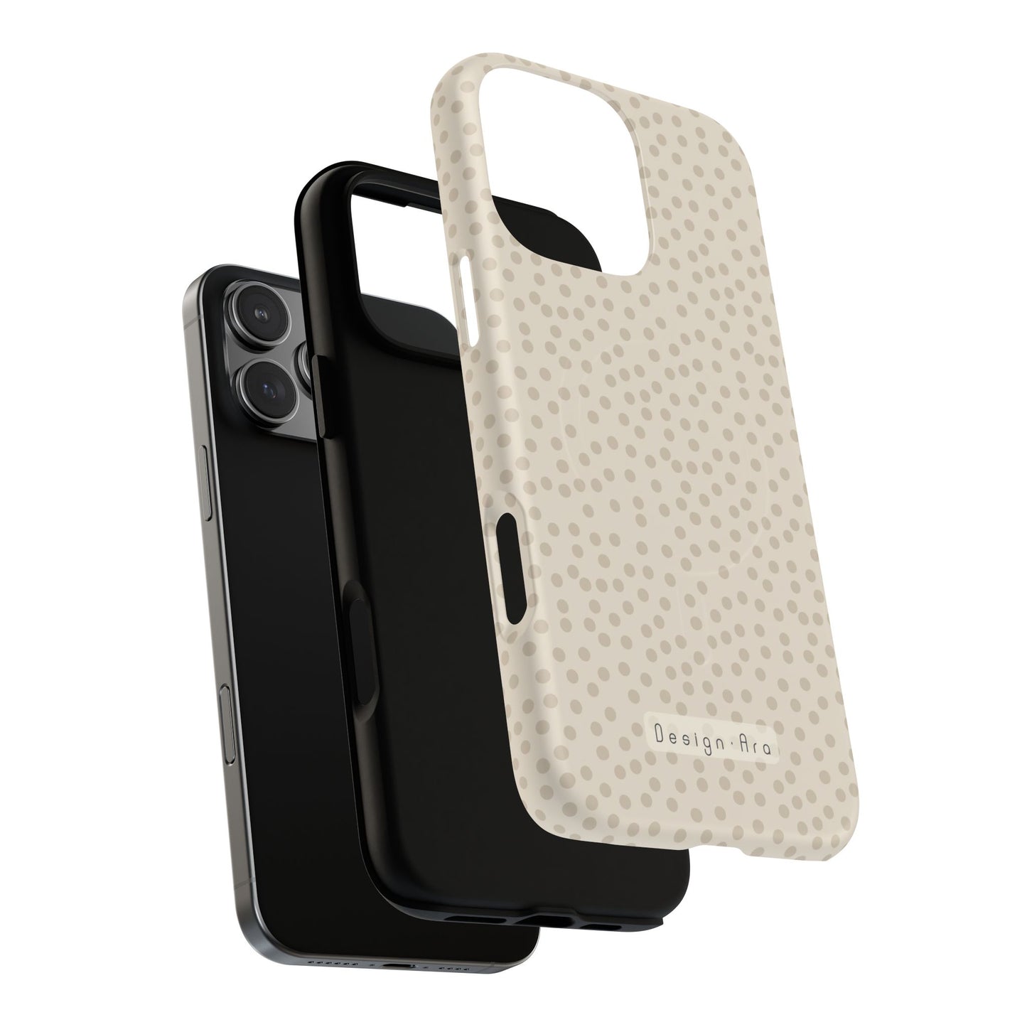 Magnetický kryt na mobil s puntíky | Odolný design, stylová ochrana, originální dárek pro ženy