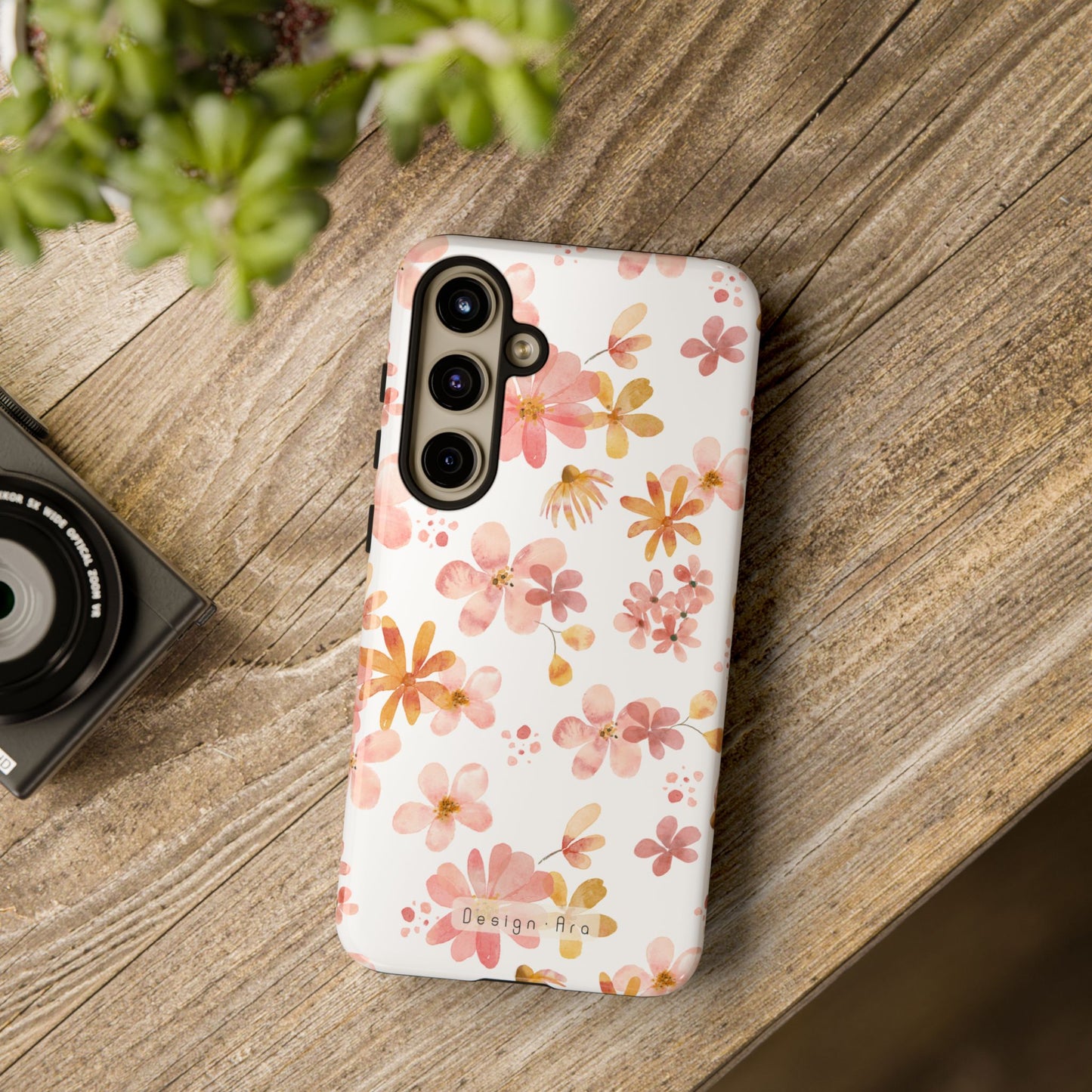 Květinový kryt na mobil – odolný obal s elegantním květinovým motivem