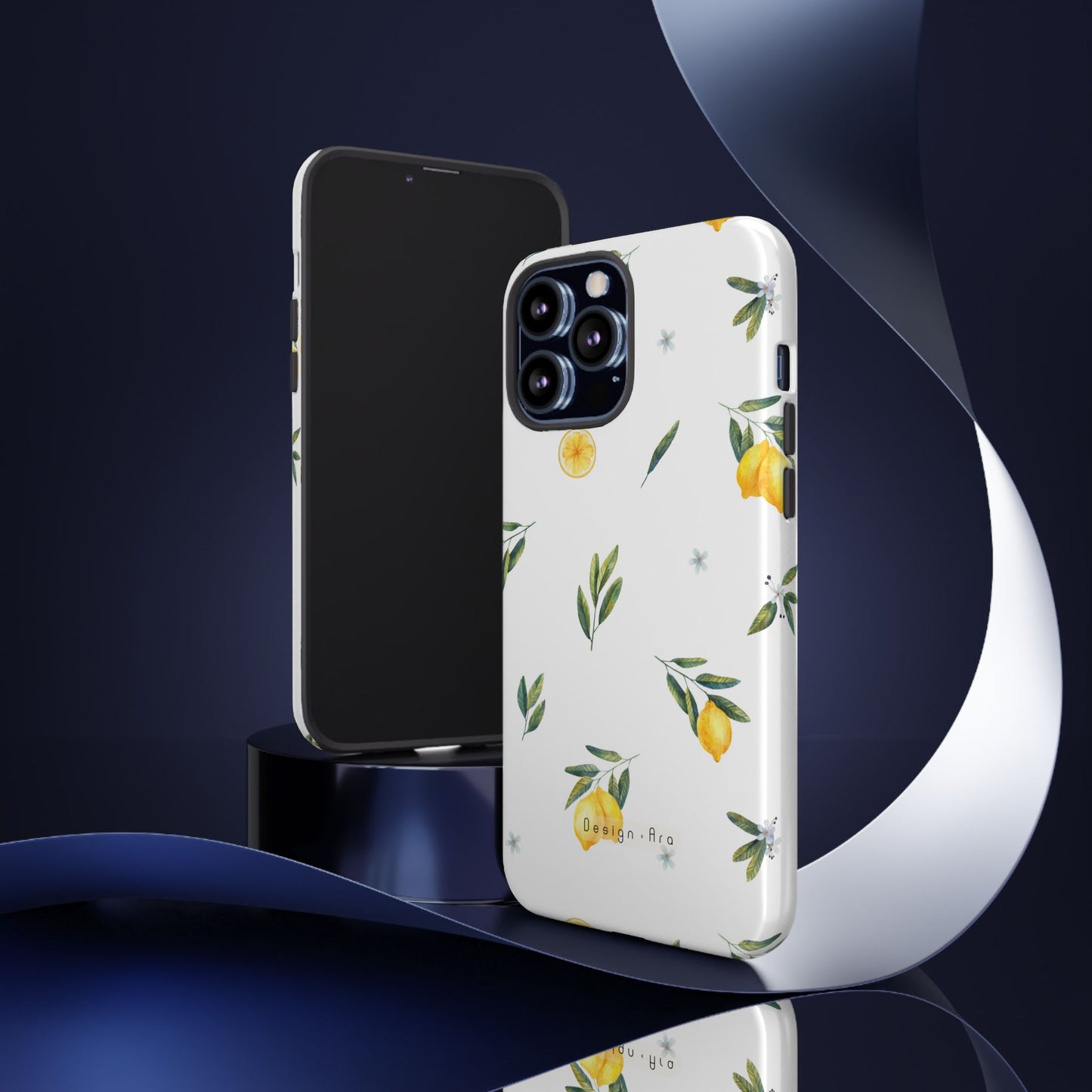 Květinový obal na telefon s citrony – odolné pouzdro pro milovníky přírody