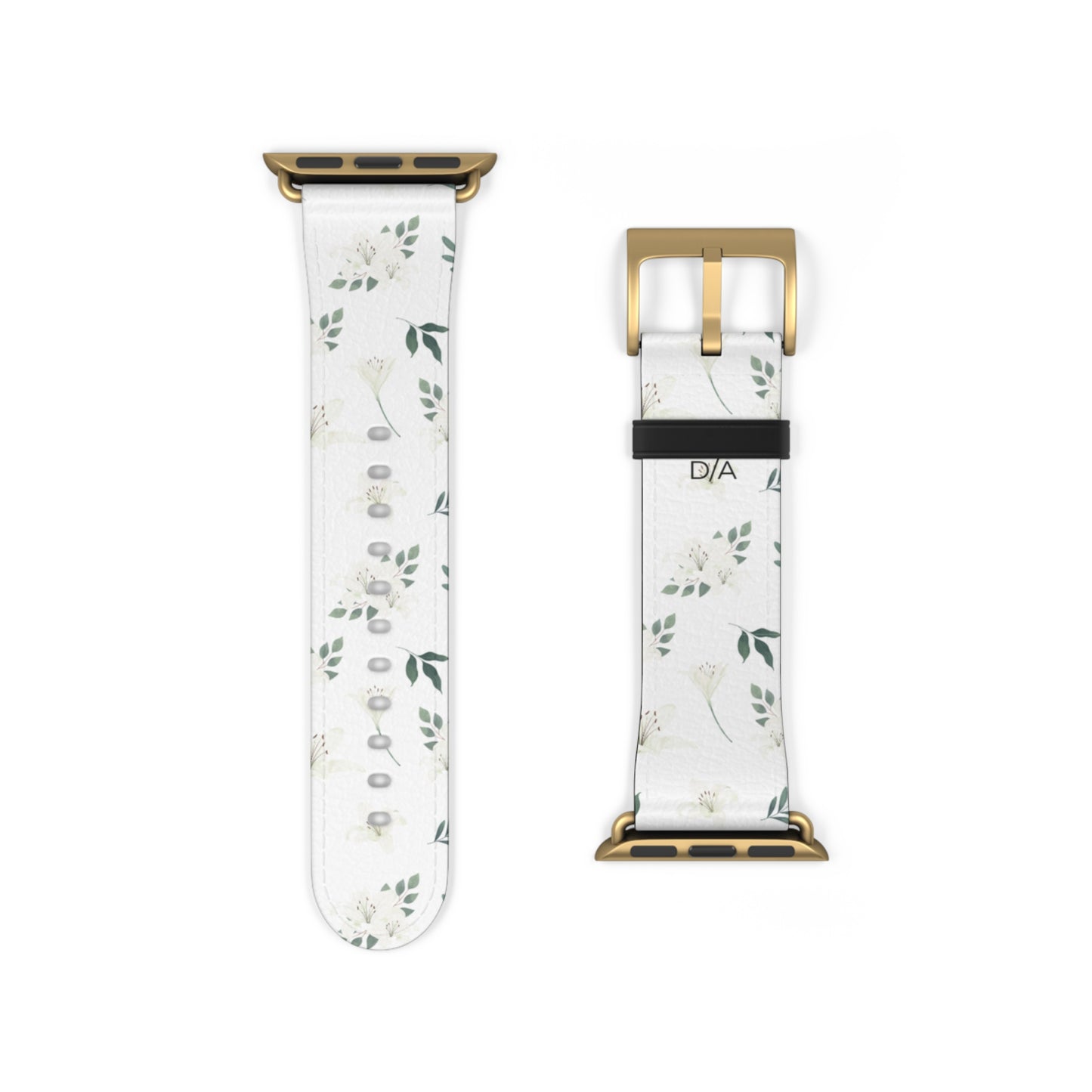 Květinový řemínek na hodinky – Elegantní design se zelení pro styl a pohodlí