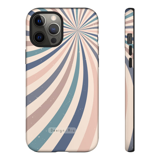 Stylový a odolný retro spirálový kryt na smartphone